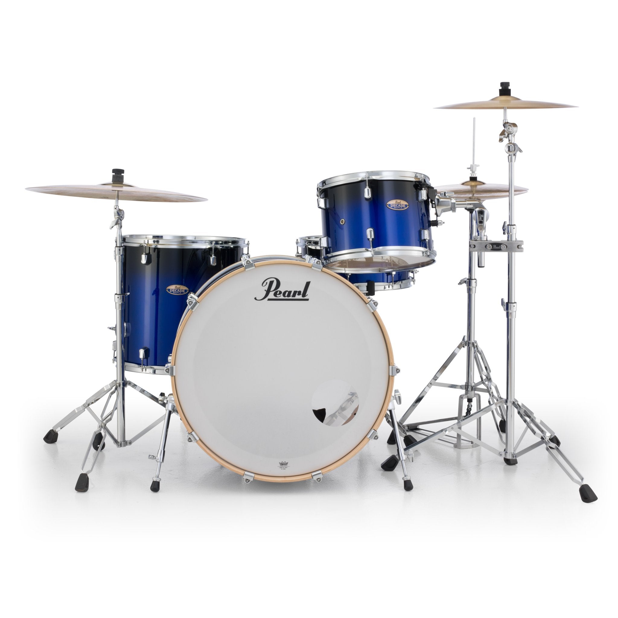 Pearl Decade Maple 3-piece Drum Set Shell Pack - 24" Bass Drum - Kobalt Blue Fade - Image 4
