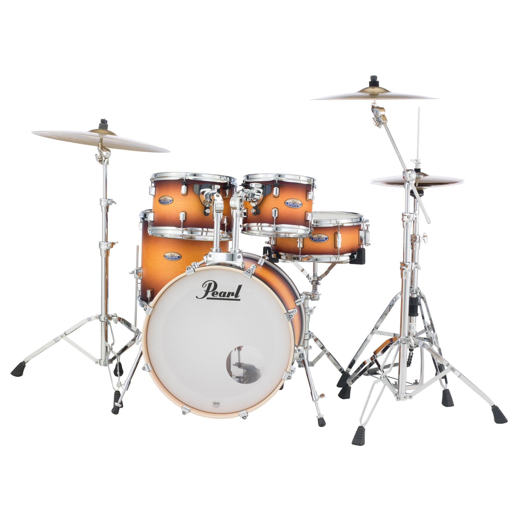 Pearl Decade Maple 5-piece Drum Set Shell Pack - 20" Bass Drum - Classic Satin Amburst - Image 3