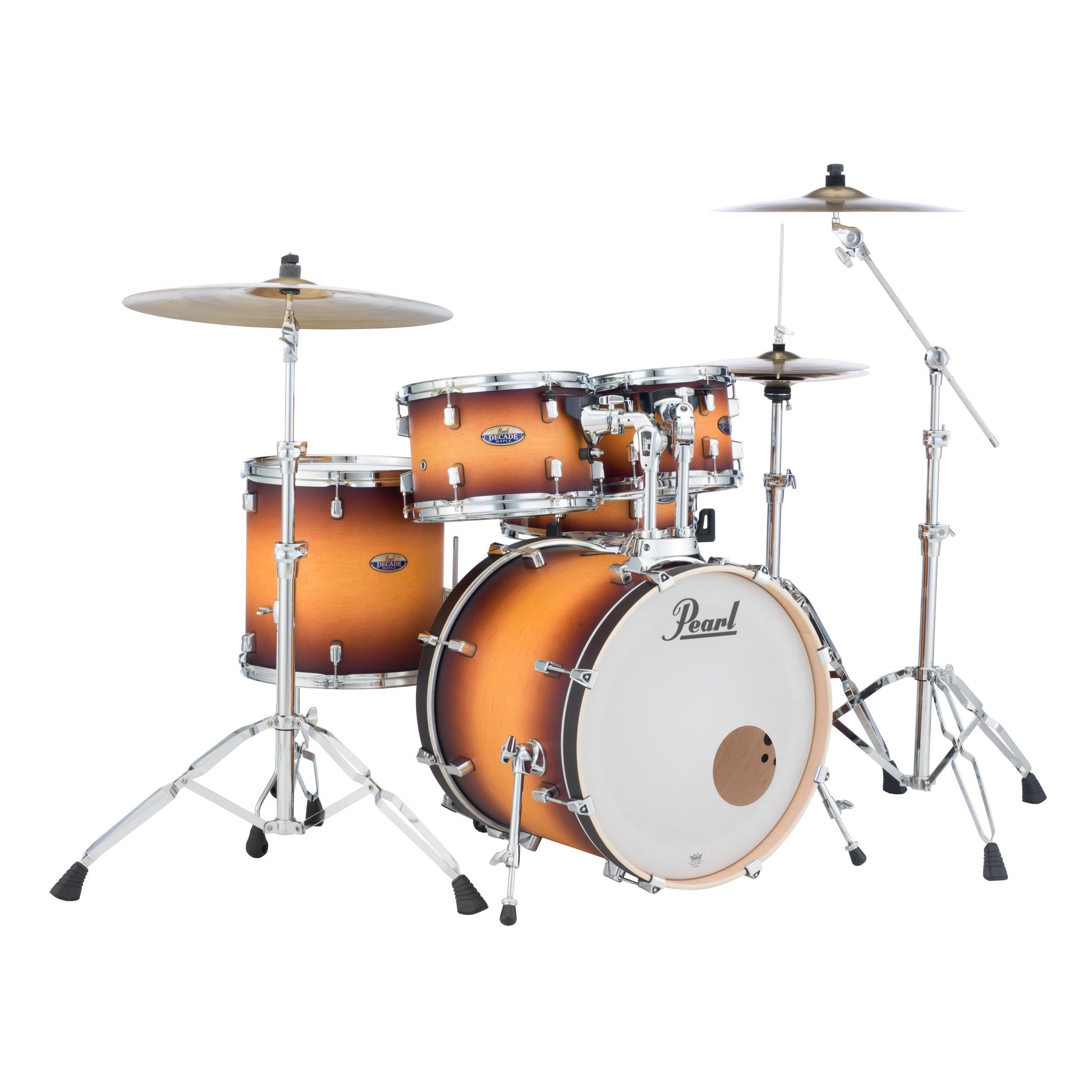 Pearl Decade Maple 5-piece Drum Set Shell Pack - 20" Bass Drum - Classic Satin Amburst - Image 4