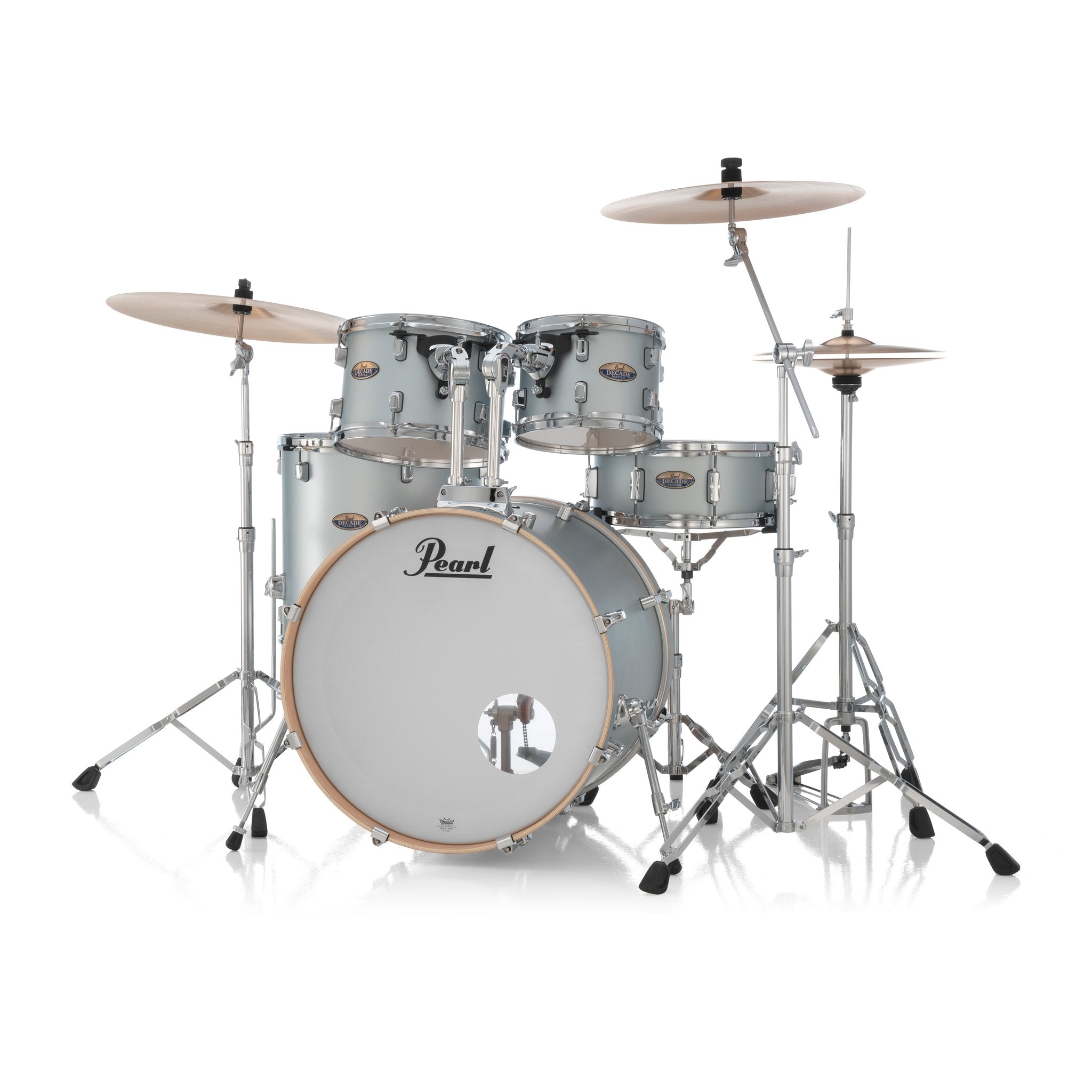 Pearl Decade Maple 5-piece Drum Set Shell Pack - 22" Bass Drum - Blue Mirage - Image 2