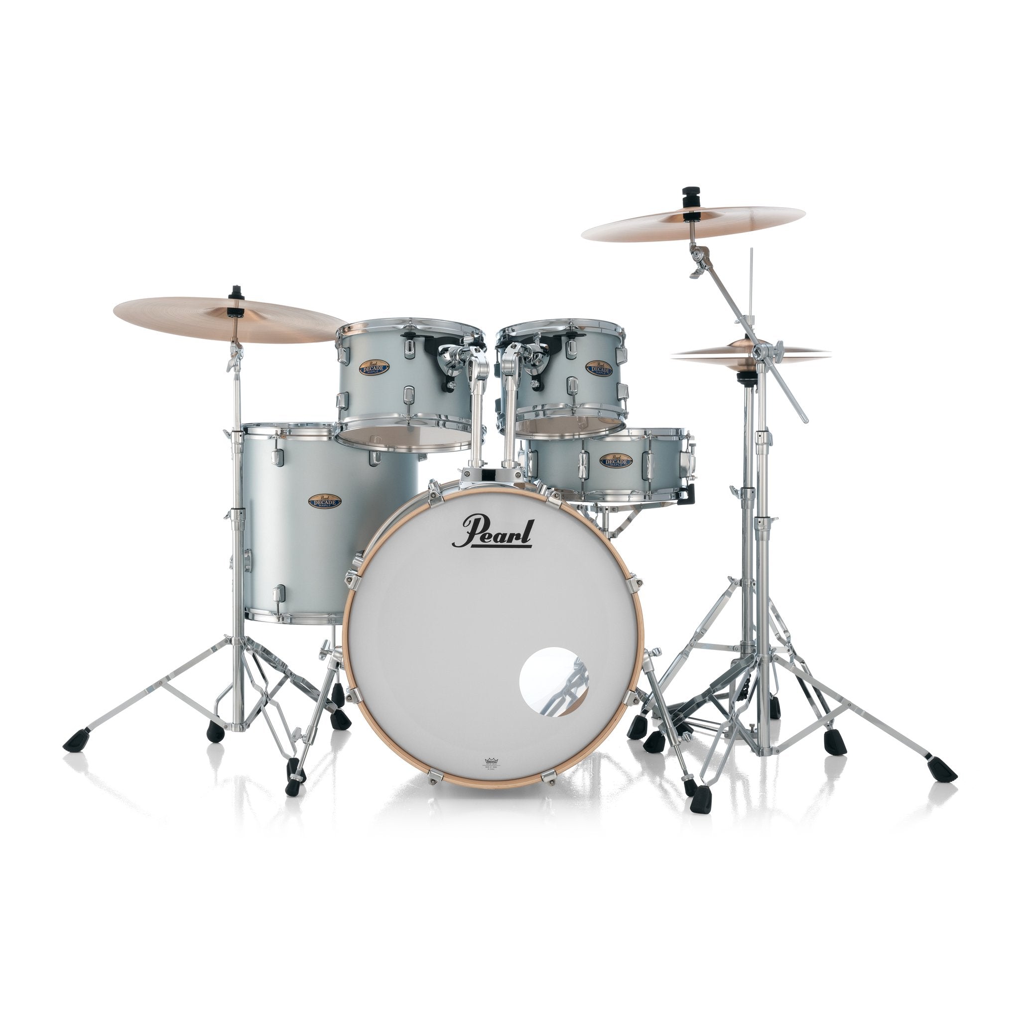 Pearl Decade Maple 5-piece Drum Set Shell Pack - 22" Bass Drum - Blue Mirage - Image 4