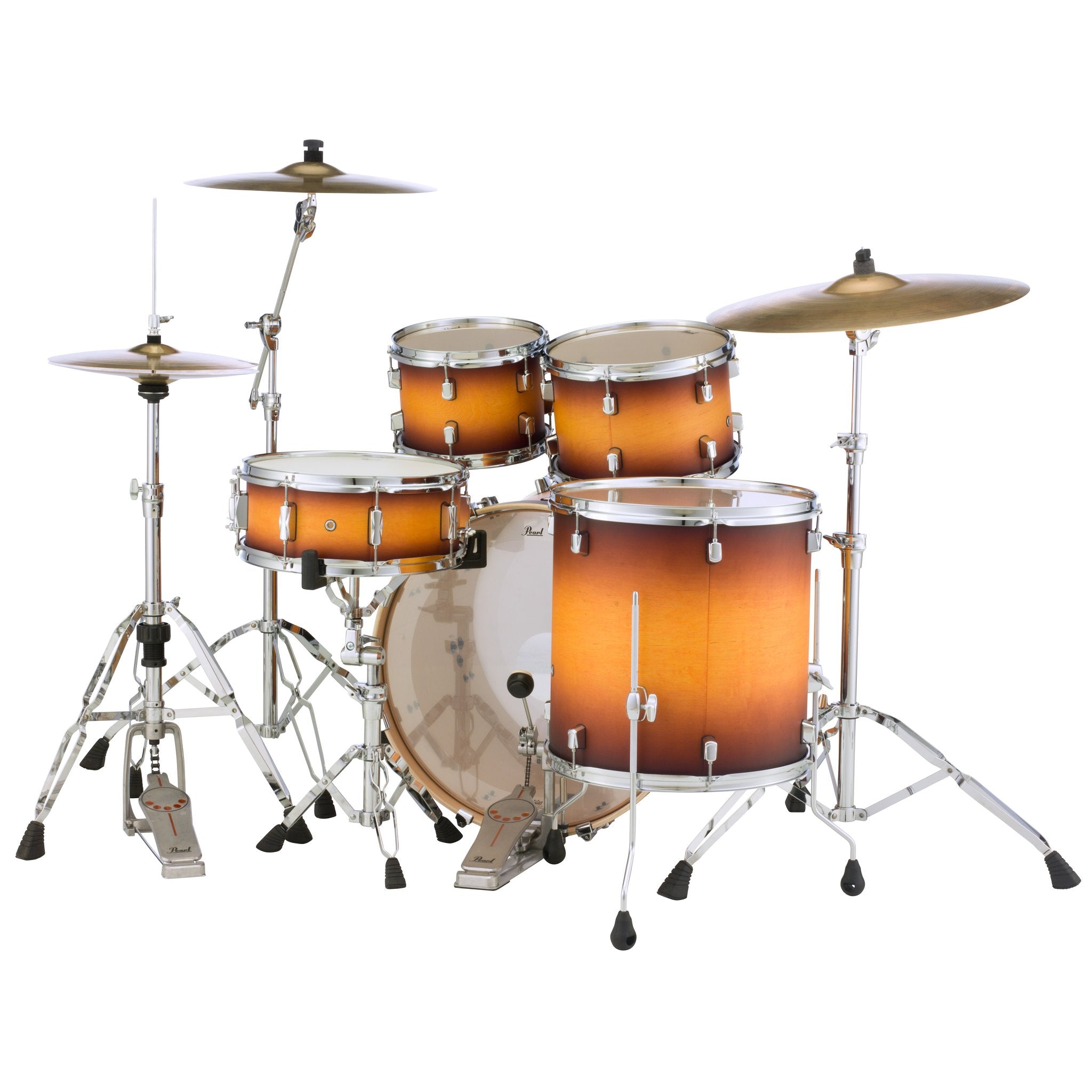 Pearl Decade Maple 5-piece Drum Set Shell Pack - 22" Bass Drum - Classic Satin Amburst - Image 4