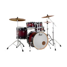 Pearl Decade Maple 5-piece Drum Set Shell Pack - 22" Bass Drum - Gloss Deep Red Burst - Image 1