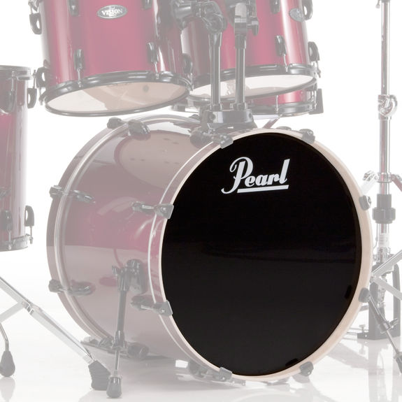 Pearl 18" Ebony Logo Front Bass Drumhead