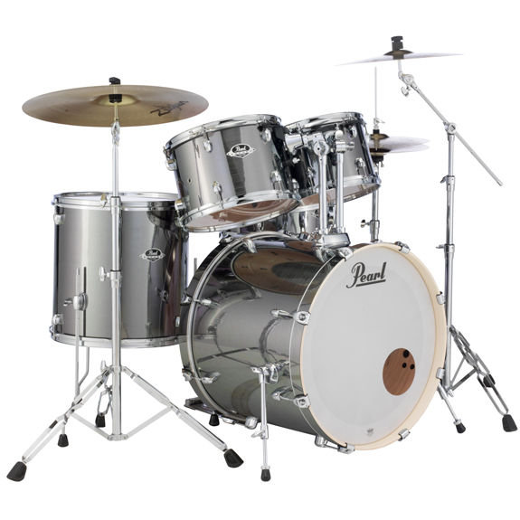 Pearl EXX Export Fusion Drum Set with 22" Bass - High Voltage Blue