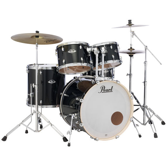 Pearl EXX Export Standard Drum Set with 22" Bass - Jet Black