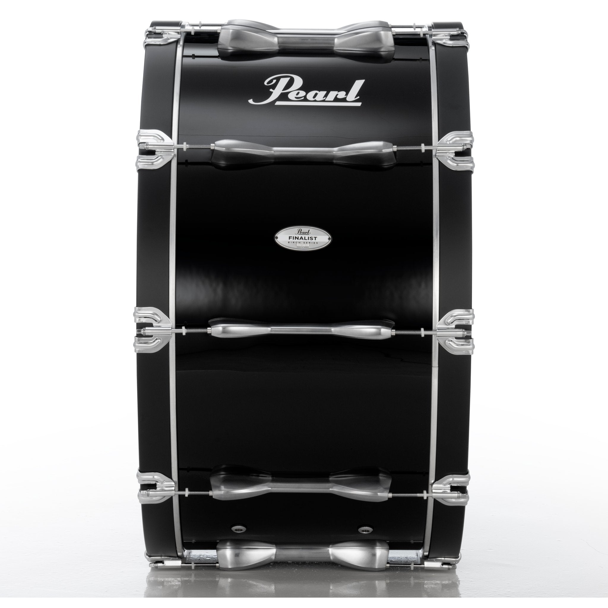 Pearl Finalist Birch Marching Bass Drum - 28" x 14" - Midnight Black - Image 3