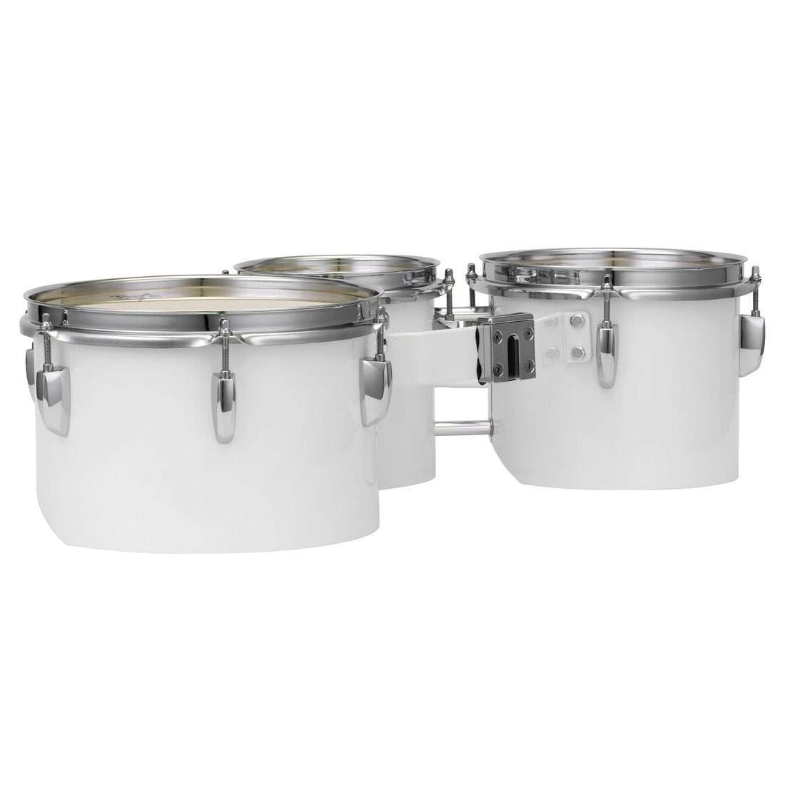 Pearl Junior Marching Tenor Trio With Carrier - White - Image 4