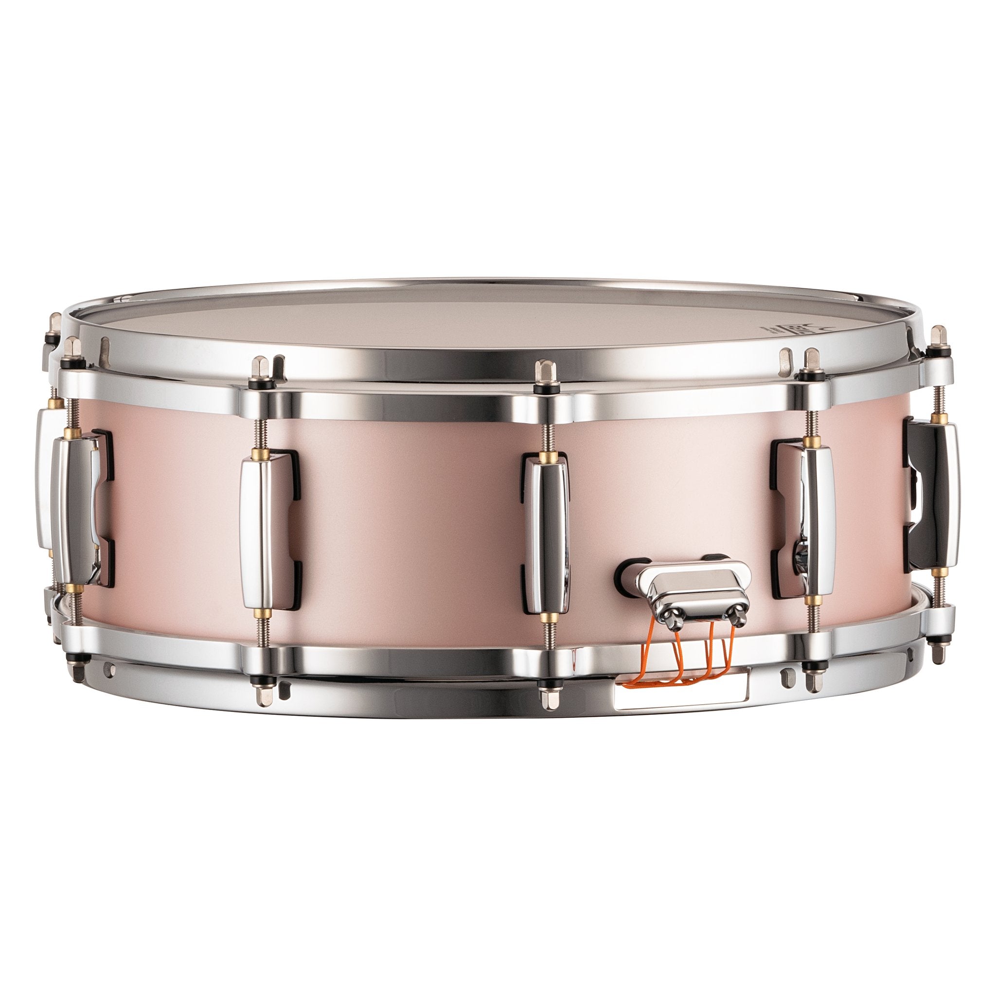 Pearl Masters Maple/Gum Snare Drum - 14" x 5" - Satin Rose Gold - Image 3