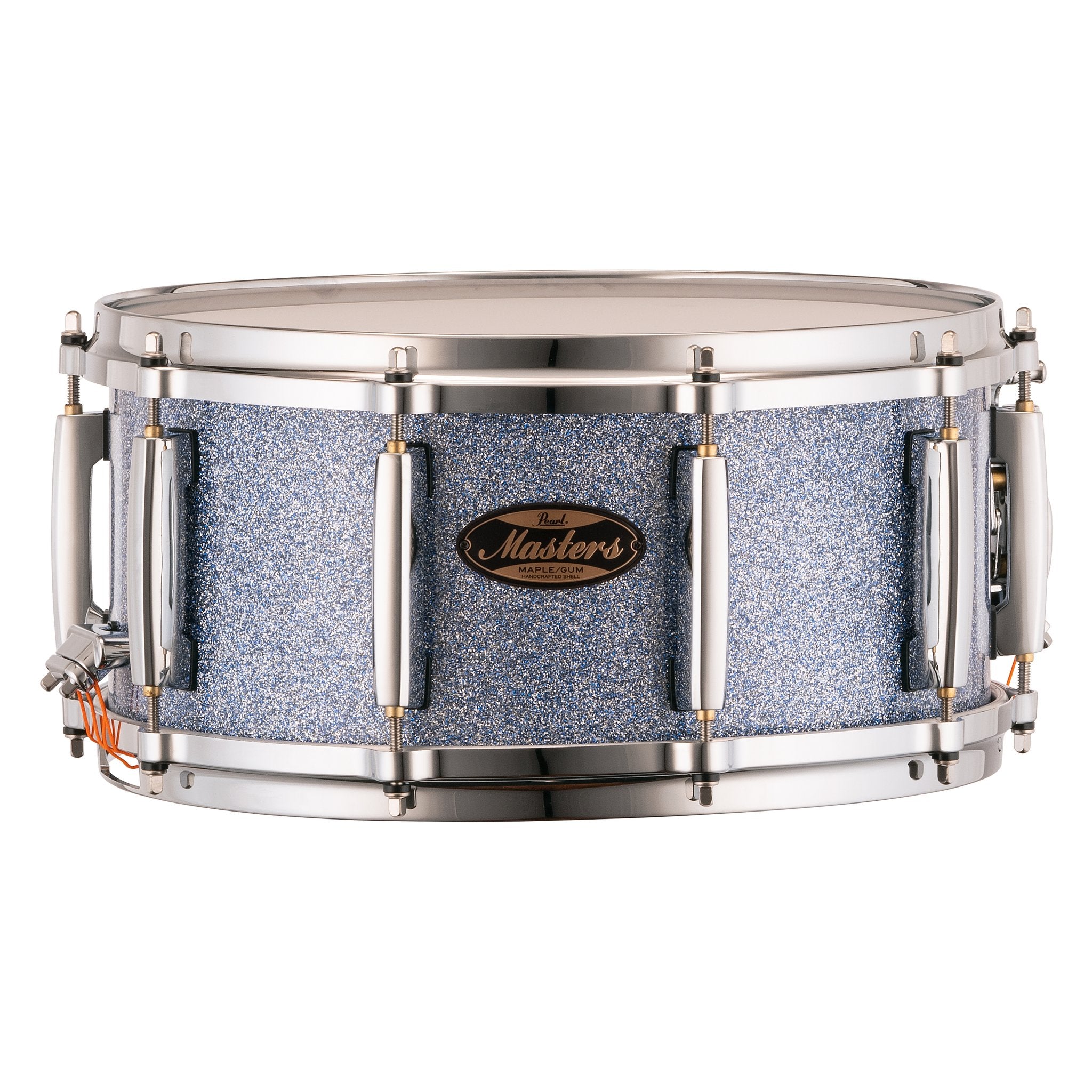 Pearl Masters Maple/Gum Snare Drum - 14" x 6.5" - Crystal Rain - Image 1