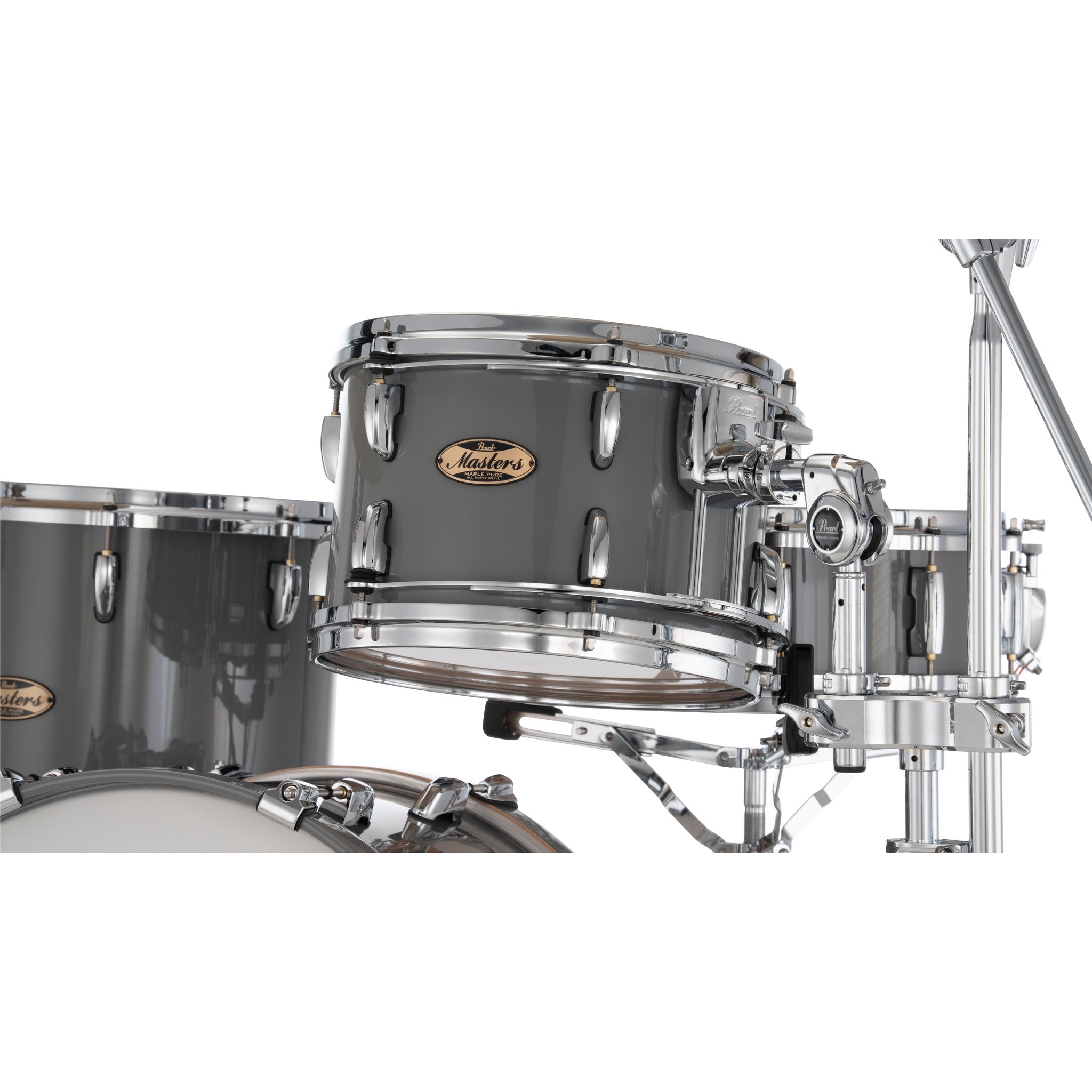 Pearl Masters Maple Pure 3-piece Shell Pack With Gyrolock Tom Mount - 20" Bass Drum - Image 2