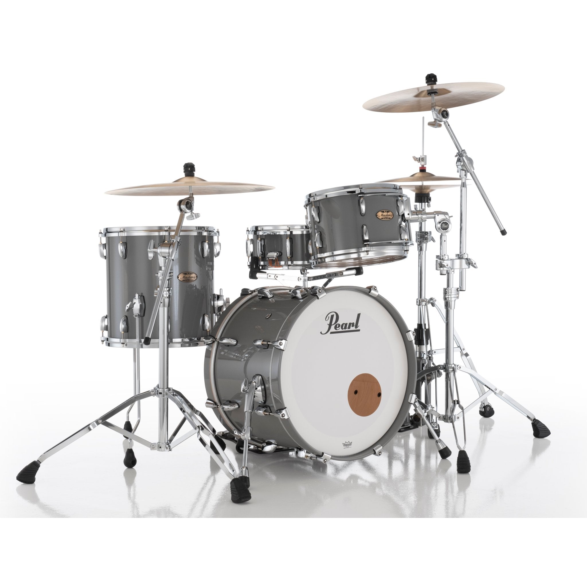 Pearl Masters Maple Pure 3-piece Shell Pack With Gyrolock Tom Mount - 20" Bass Drum - Image 1