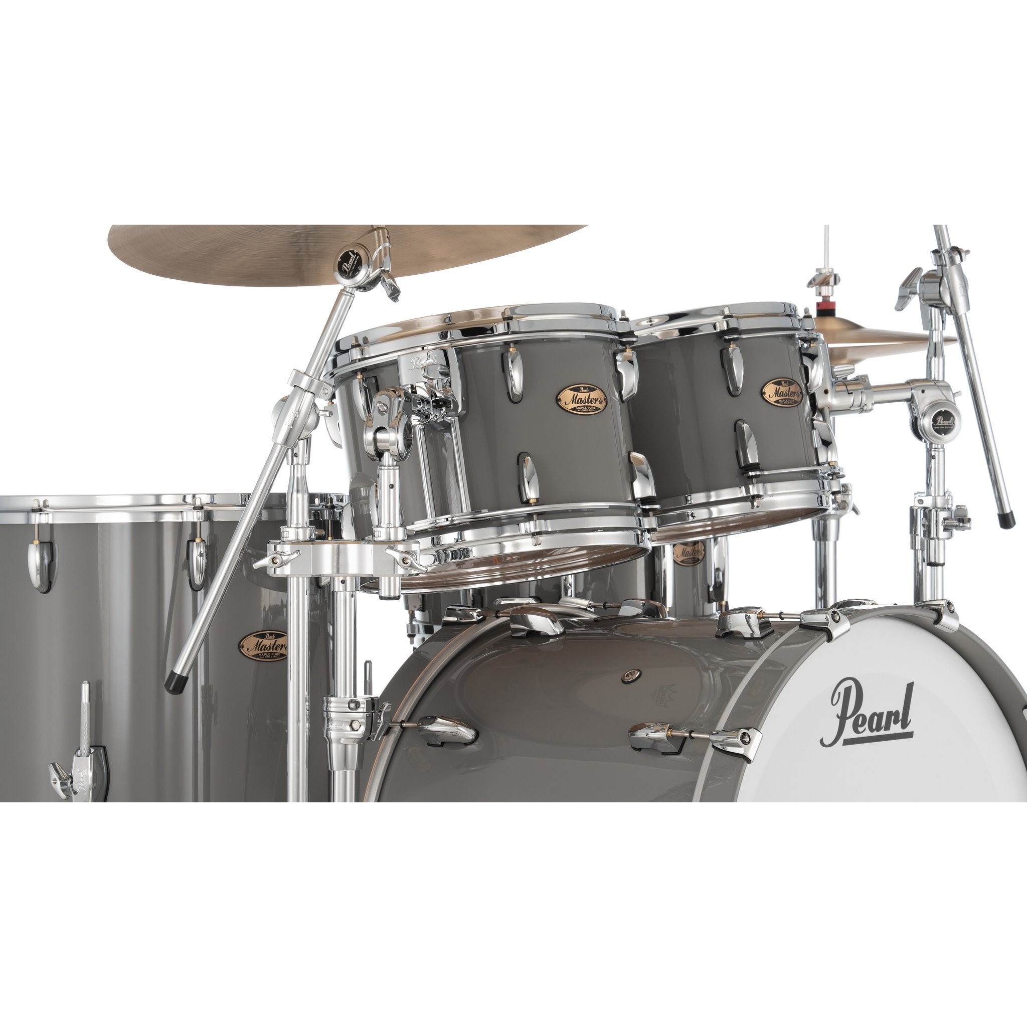 Pearl Masters Maple Pure 4-piece Shell Pack With Gyrolock Tom Mount - 22" Bass Drum - Image 4