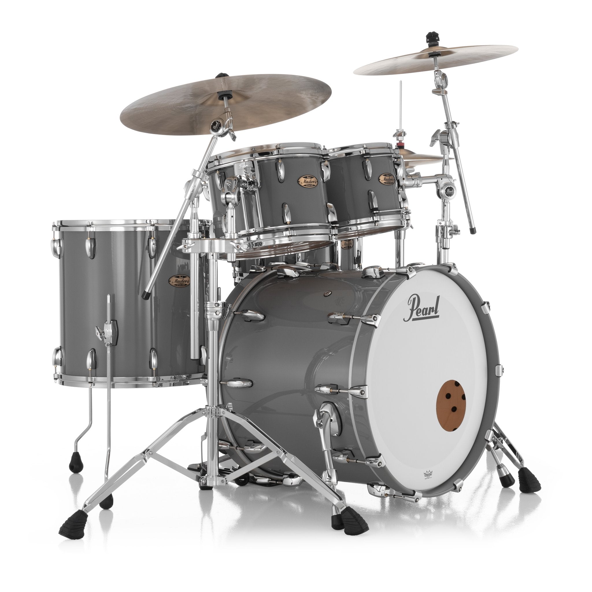 Pearl Masters Maple Pure 4-piece Shell Pack With Gyrolock Tom Mount - 22" Bass Drum - Image 5