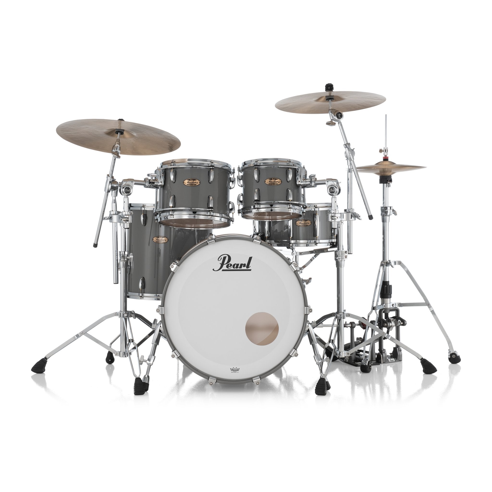 Pearl Masters Maple Pure 4-piece Shell Pack With Gyrolock Tom Mount - 22" Bass Drum - Image 7
