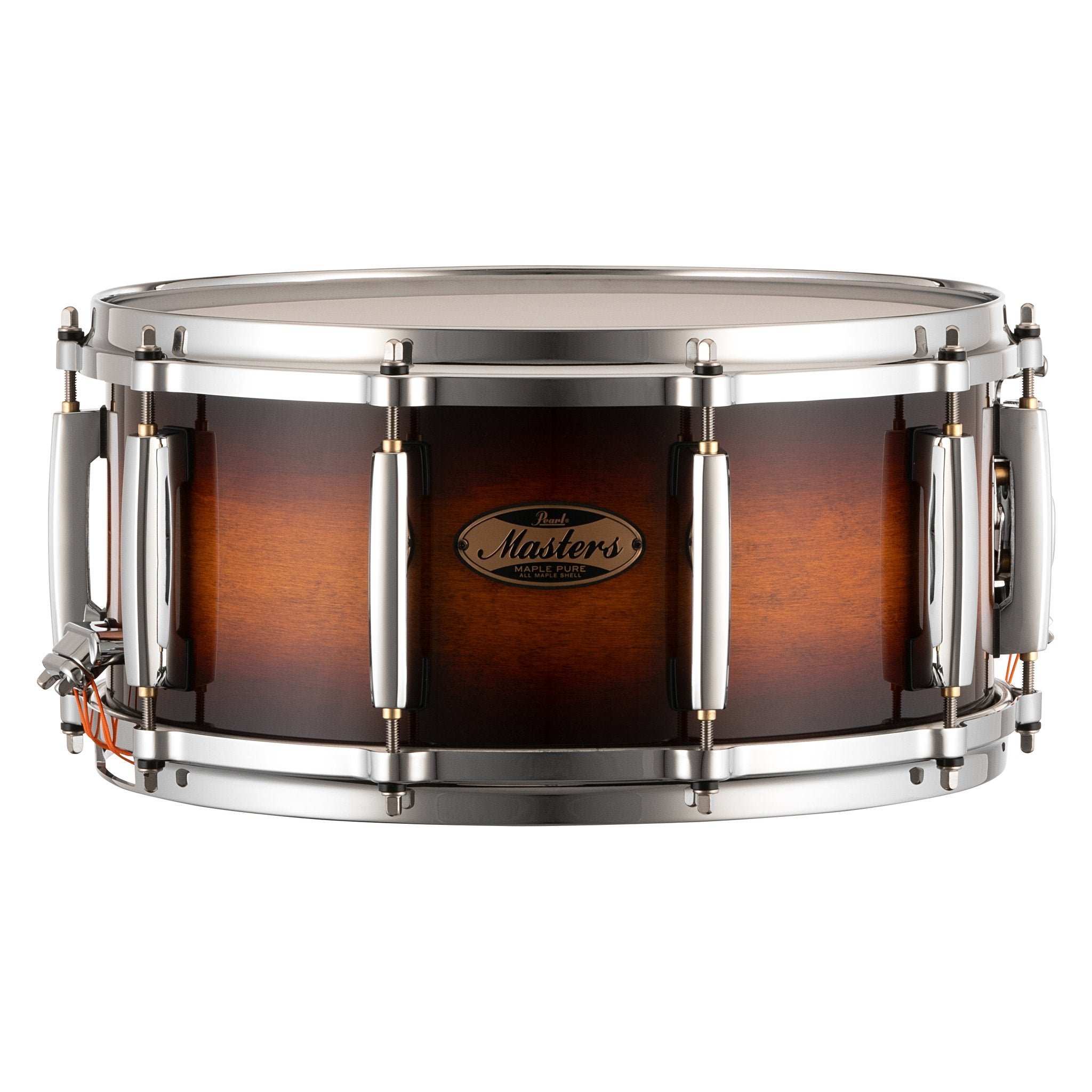 Pearl Masters Maple Pure Snare Drum - 14" x 6.5" - Vintage Tobacco Burst - Image 1