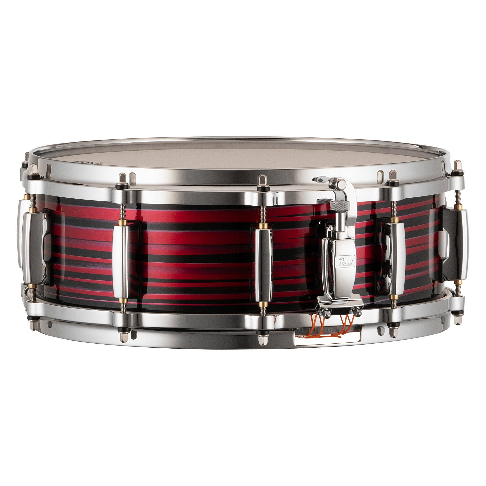 Pearl Masters Maple Snare Drum - 14" x 5" - Red Oyster Swirl - Image 2