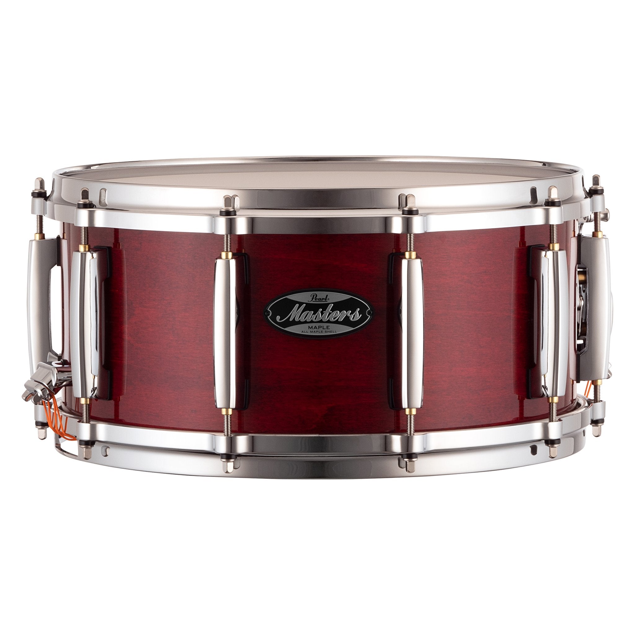 Pearl Masters Maple Snare Drum - 14" x 6.5" - Natural Cherry - Image 1