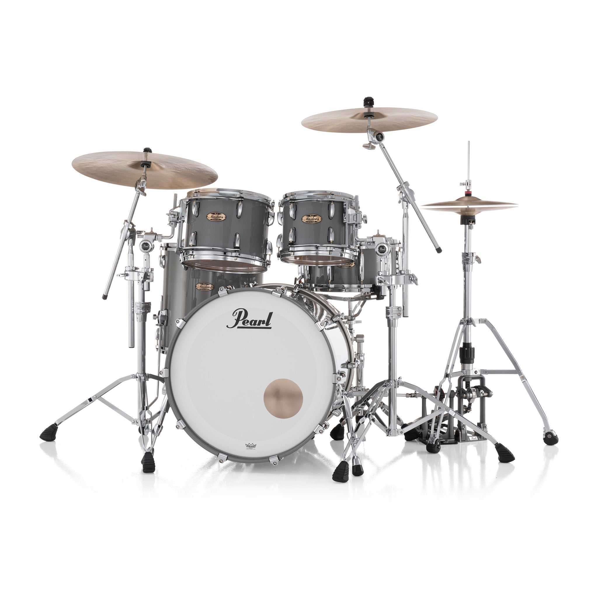 Pearl Masters Maple Pure 4-piece Shell Pack With Gyrolock L Tom Mount - 22" Bass Drum - Image 6
