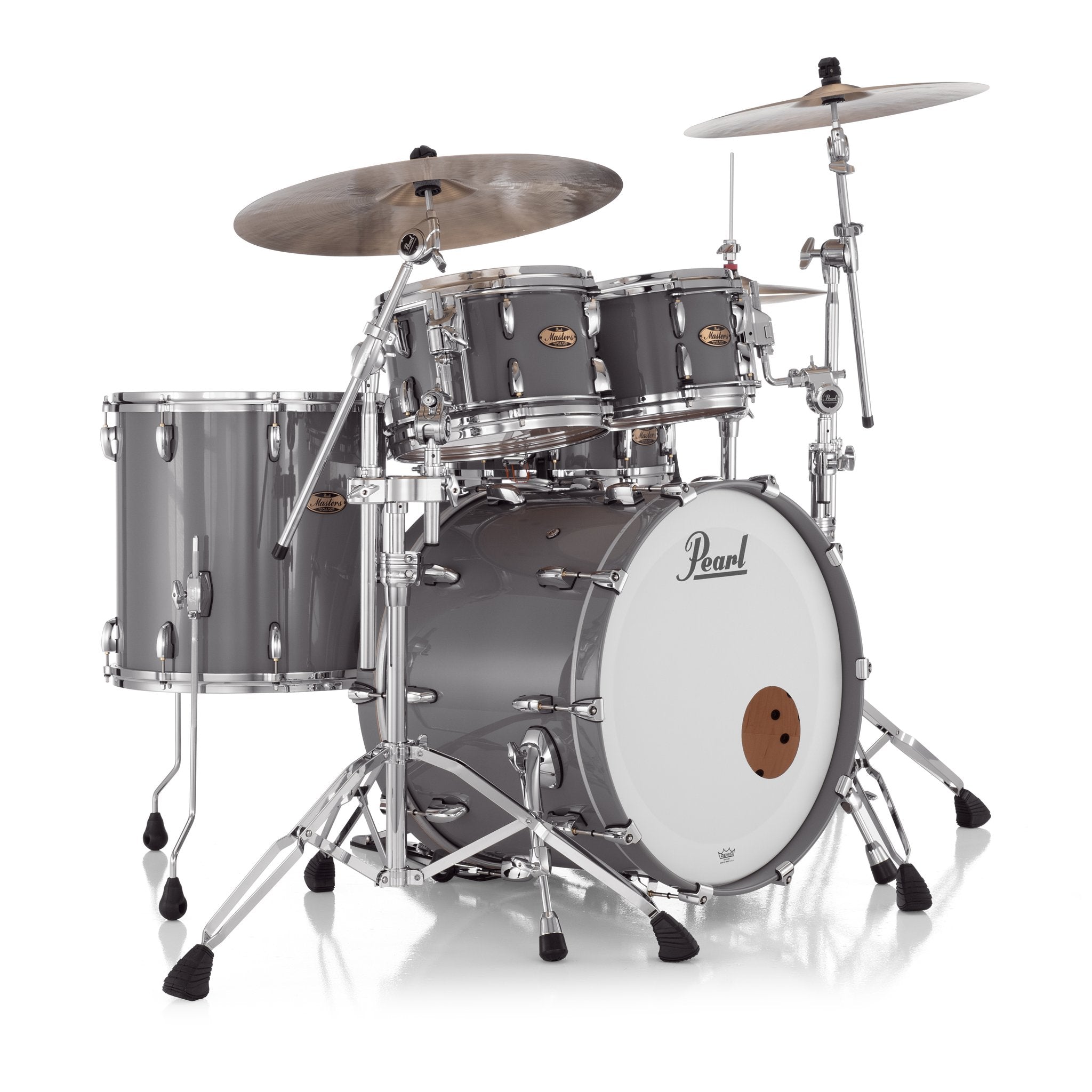Pearl Masters Maple Pure 4-piece Shell Pack With Gyrolock L Tom Mount - 22" Bass Drum - Image 9