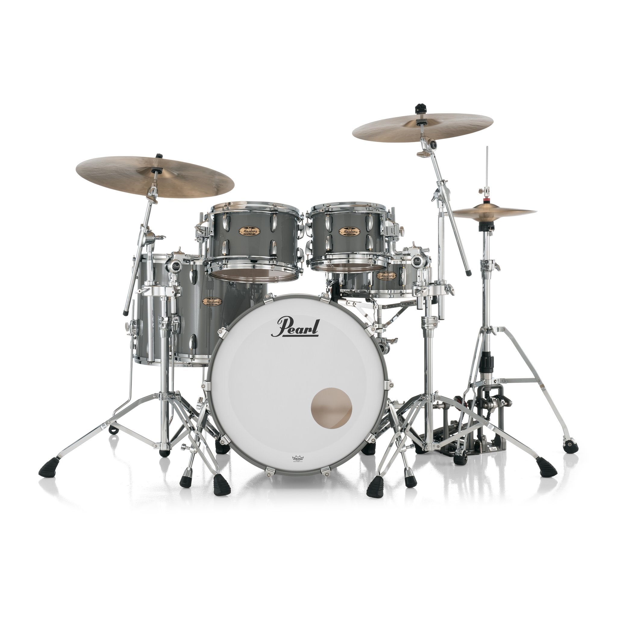 Pearl Masters Maple Pure 4-piece Shell Pack With Gyrolock L Tom Mount - 22" Bass Drum - Image 10
