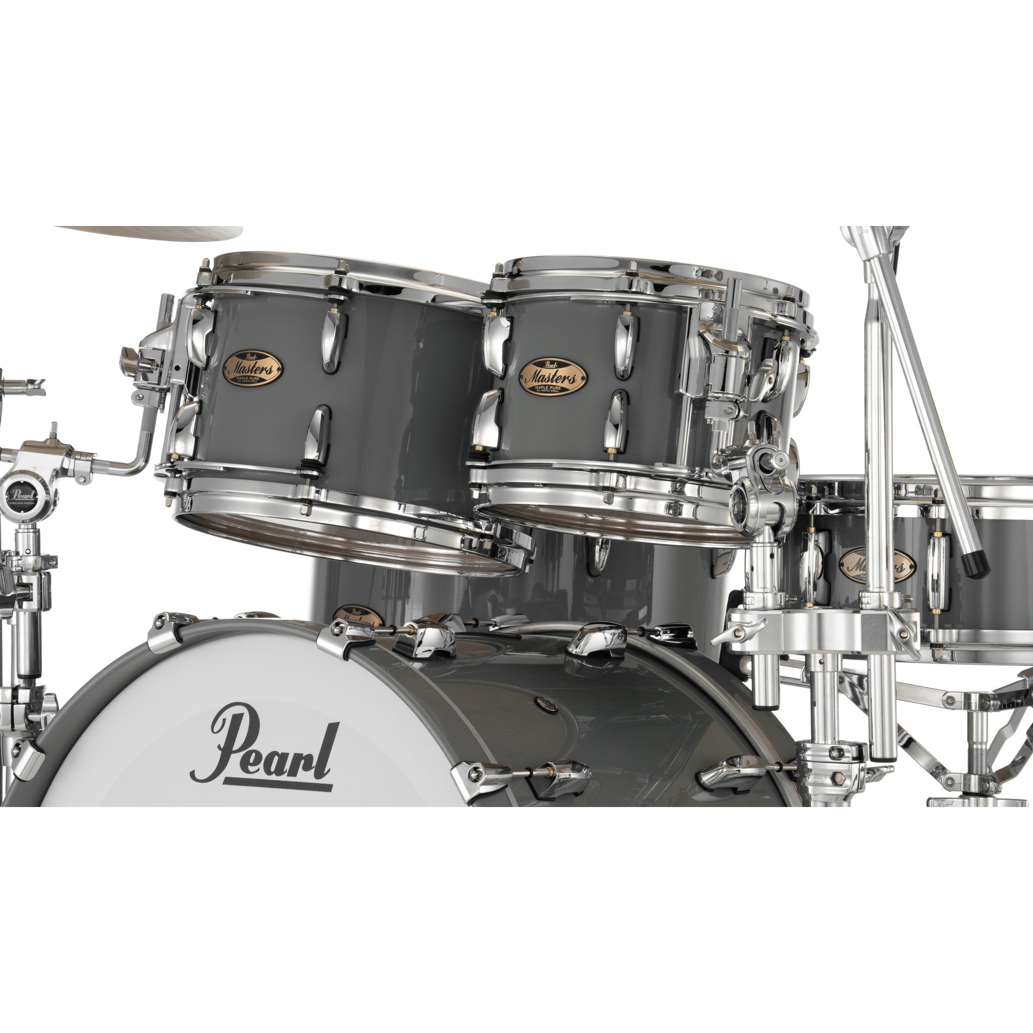 Pearl Masters Maple Pure 4-piece Shell Pack With Gyrolock L Tom Mount - 22" Bass Drum - Image 12