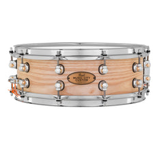 Pearl Music City Custom Solid Ash Natural Finish Snare Drum - 14x6.5 - Image 1