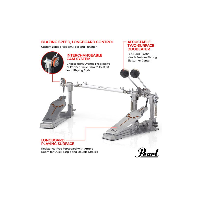 Pearl P932 Demonator Chain Drive Double Bass Drum Pedal
