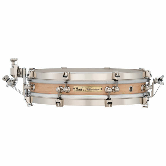 Pearl Philharmonic Concert Snare Drum - Pancake Solid Shell Maple 13x2.5, 45 Degree Bearing Edges