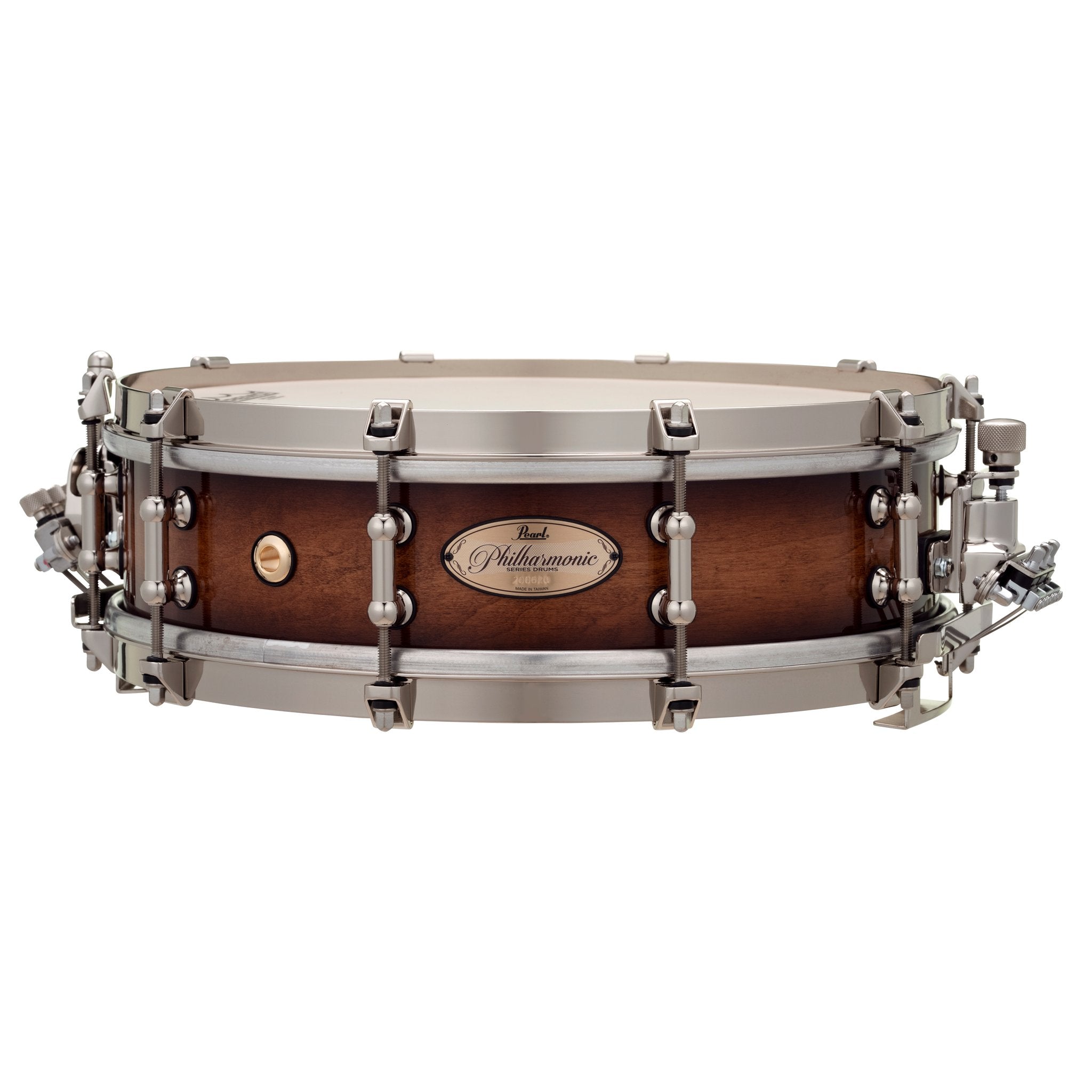 Pearl Philharmonic Maple Concert Snare Drum - 14" x 4" - Gloss Barnwood Brown - Image 1