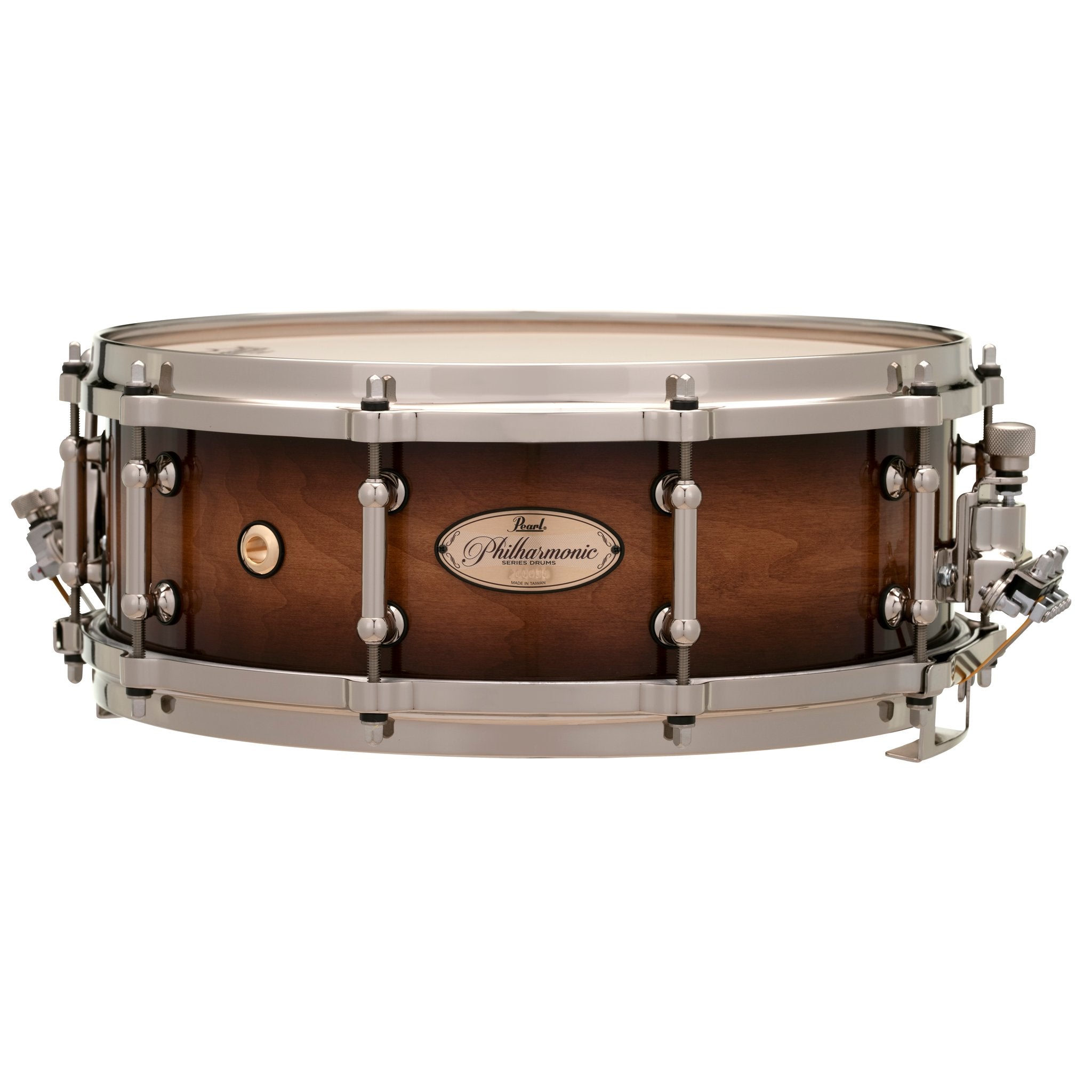 Pearl Philharmonic Maple Concert Snare Drum - 14" x 5" - Gloss Barnwood Brown - Image 1