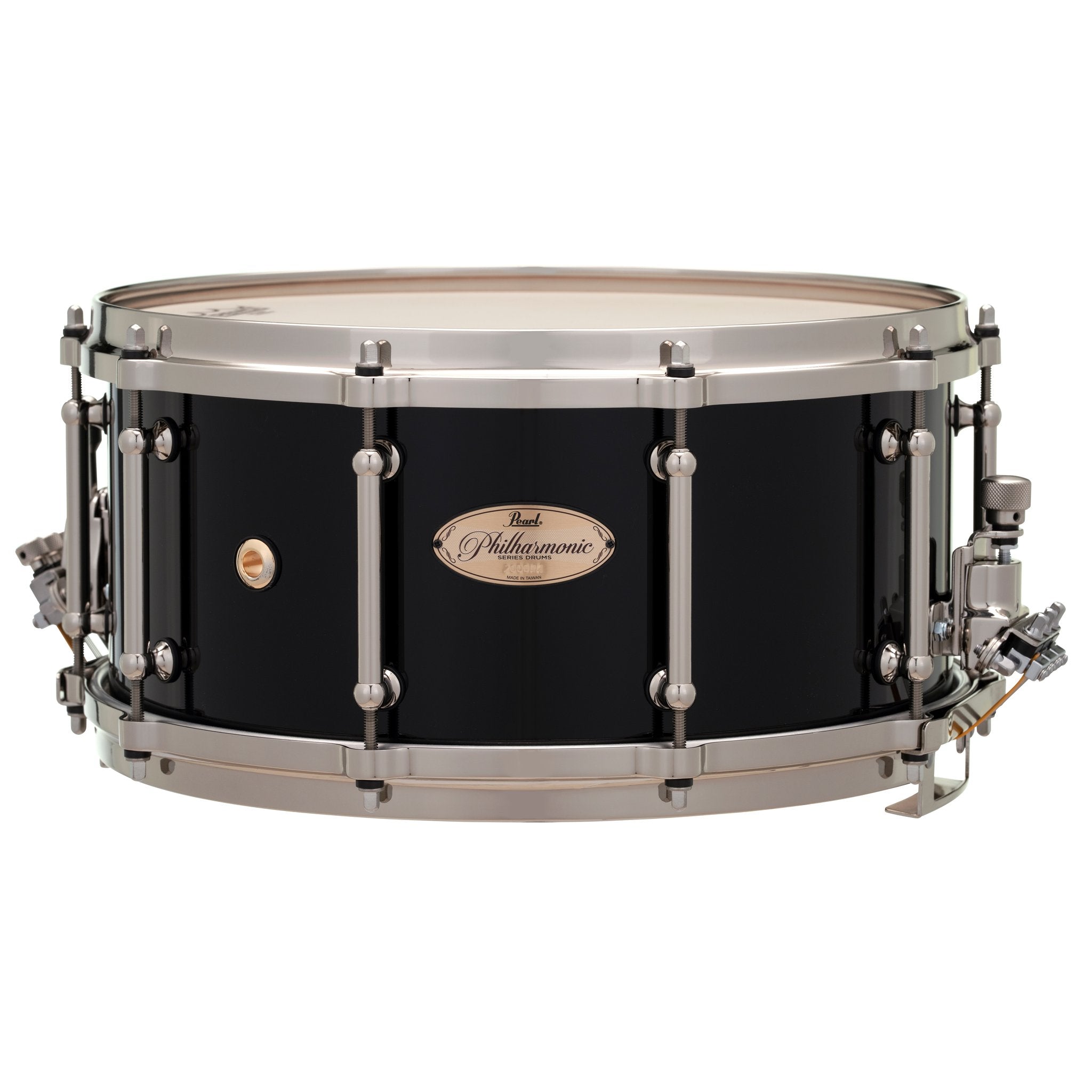 Pearl Philharmonic Maple Concert Snare Drum - 14" x 6.5" - Piano Black - Image 1