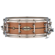 Pearl Philharmonic Solid Shell Cherry Concert Snare Drum - 14" x 5" - 45-degree Bearing Edges - Ebony Single Inlay - Image 1