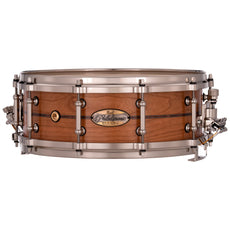 Pearl Philharmonic Solid Shell Cherry Concert Snare Drum - 14" x 5" - Fully-Rounded Bearing Edges - Kingwood Center Inlay - Image 1