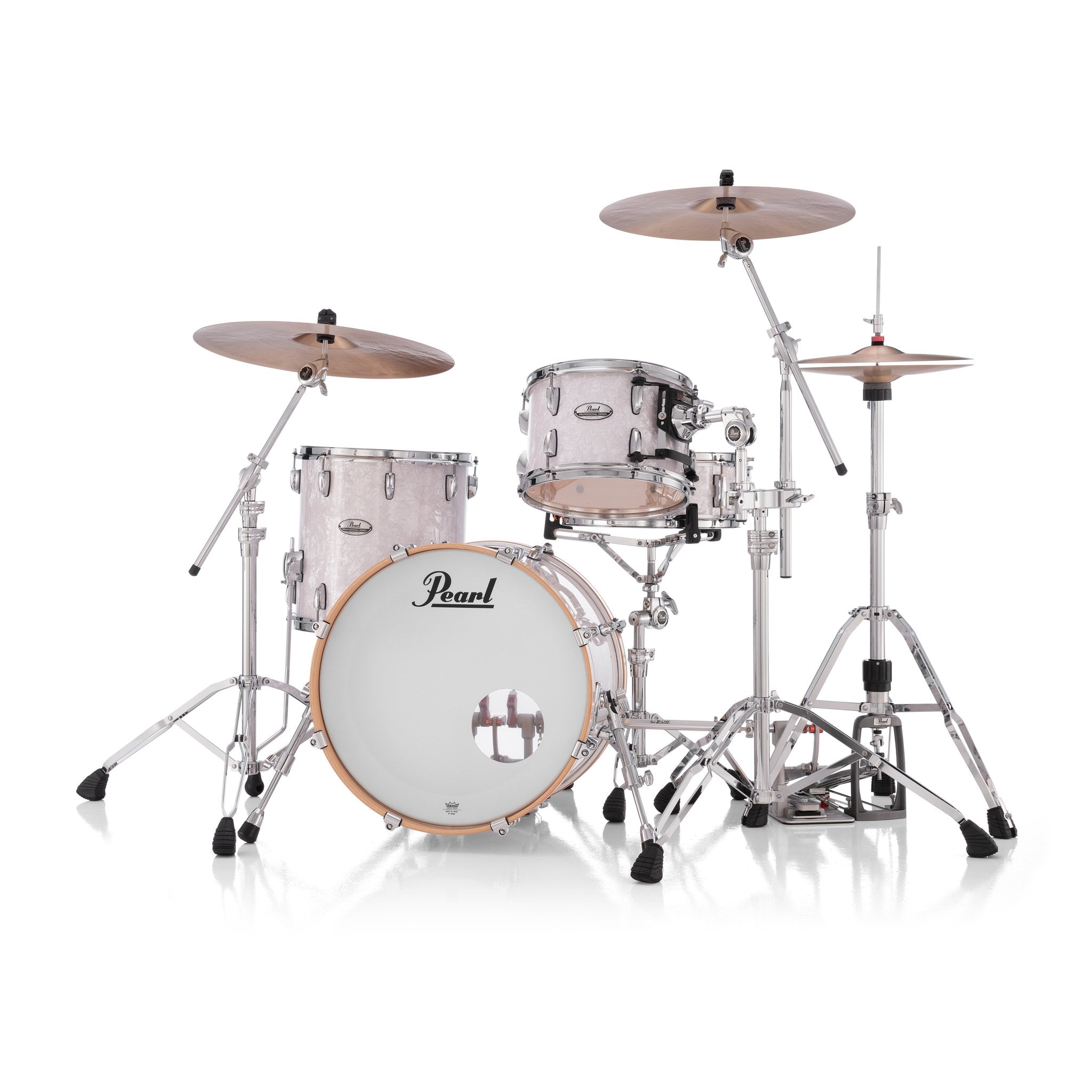 Pearl Professional 3-piece Maple Drum Set Shell Pack - 20" Bass Drum - White Marine Pearl - Image 3