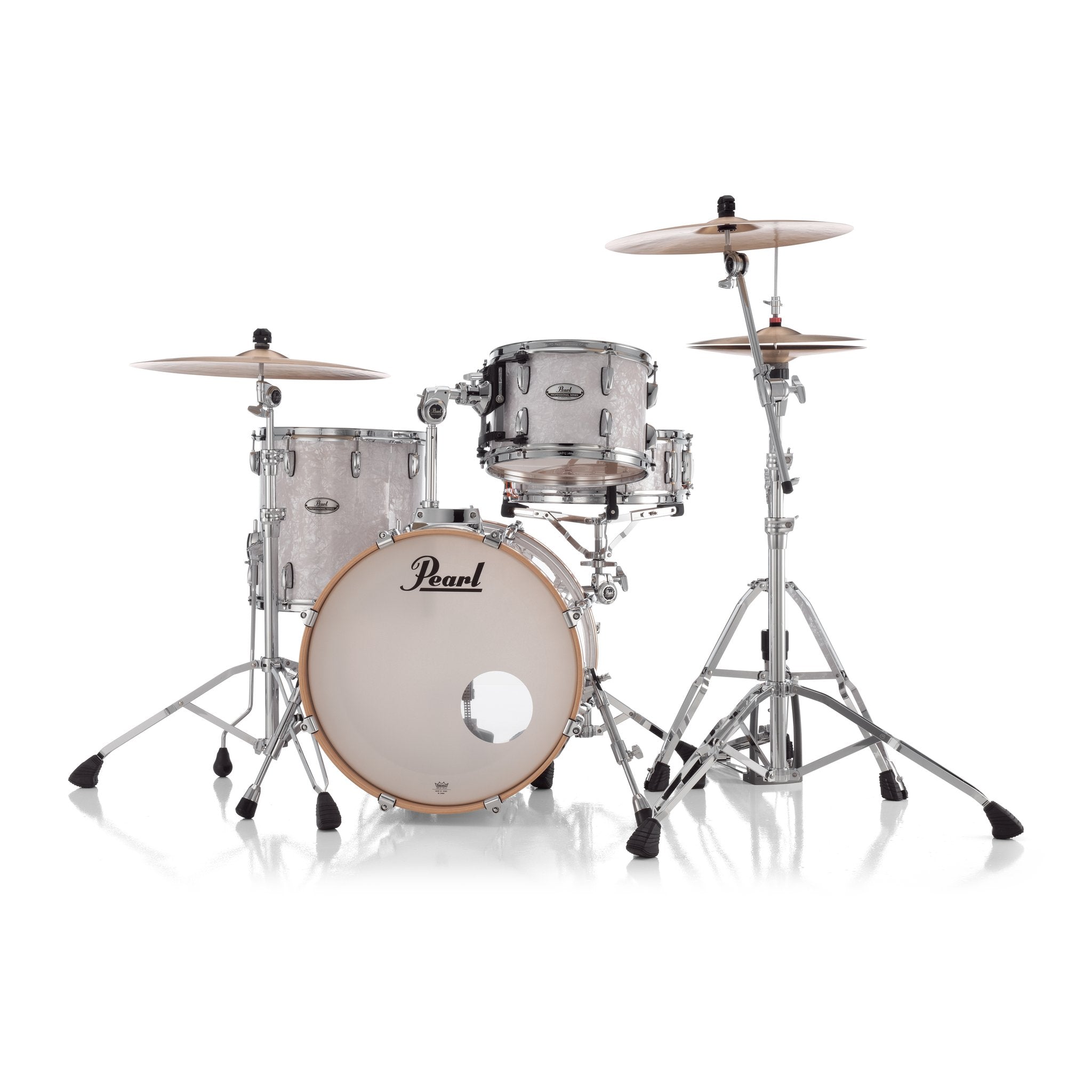 Pearl Professional 3-piece Maple Drum Set Shell Pack - 20" Bass Drum - White Marine Pearl - Image 5