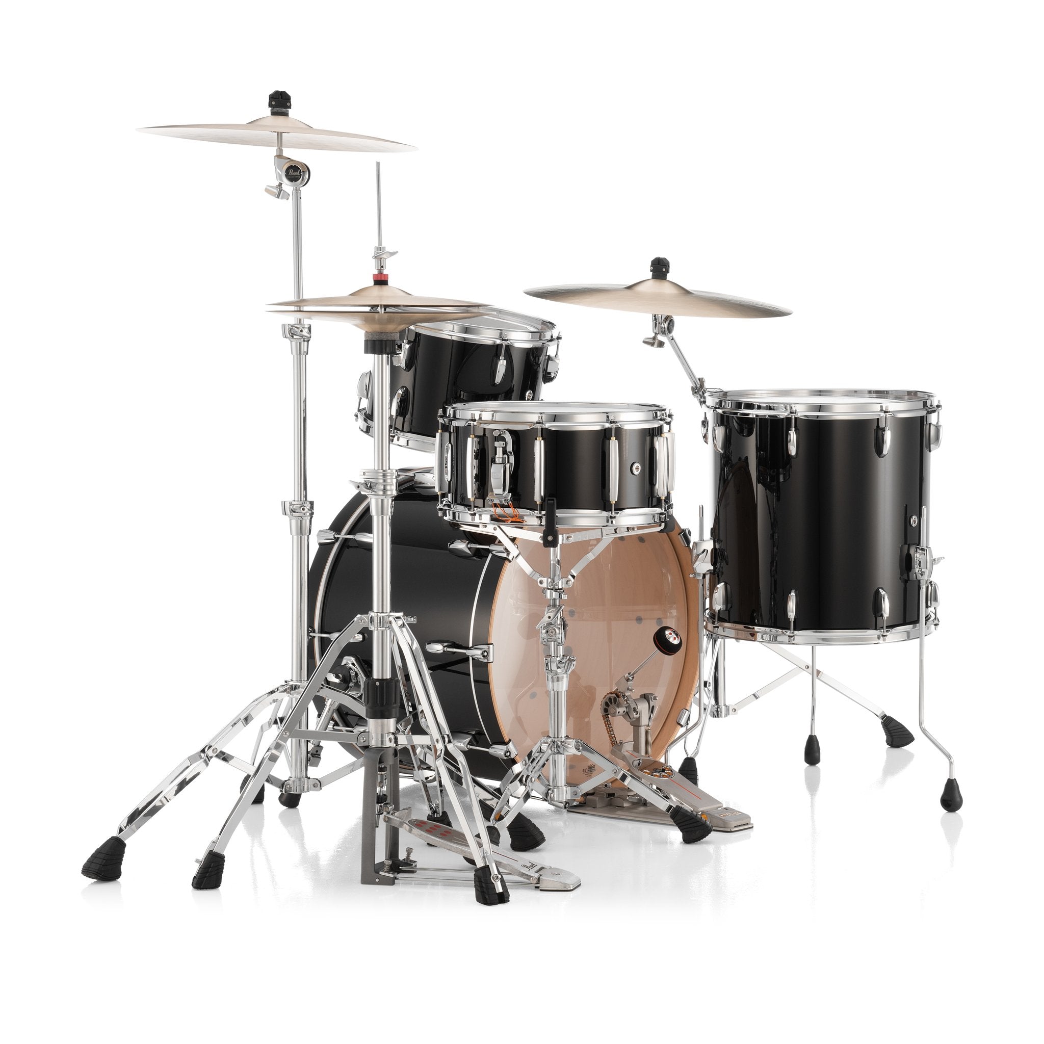 Pearl Professional 3-piece Maple Drum Set Shell Pack - 22" Bass Drum - Emerald Mist - Image 5