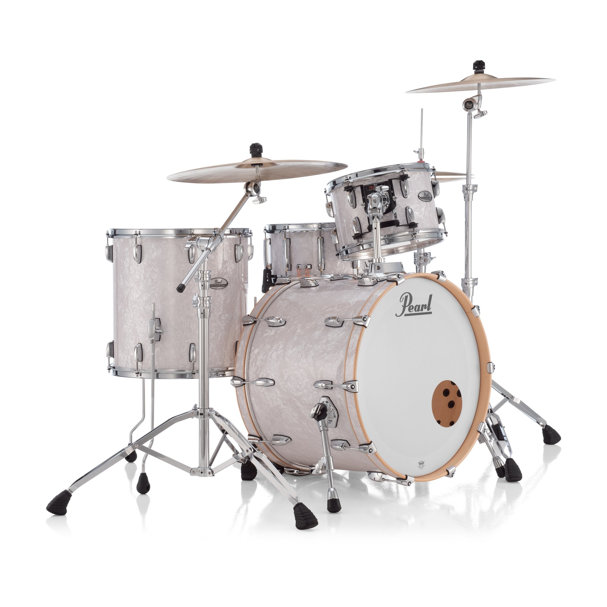 Pearl Professional 3-piece Maple Drum Set Shell Pack - 22" Bass Drum - White Marine Pearl - Image 1