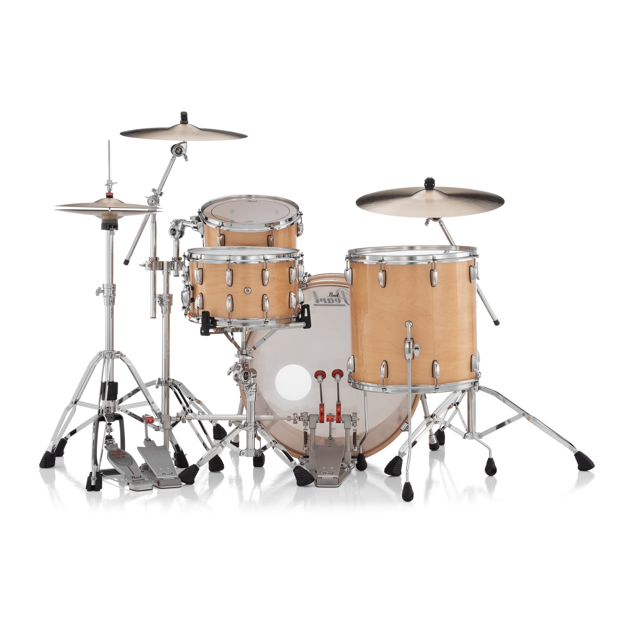 Pearl Professional 3-piece Maple Drum Set Shell Pack - 24" Bass Drum - Natural Maple - Image 5