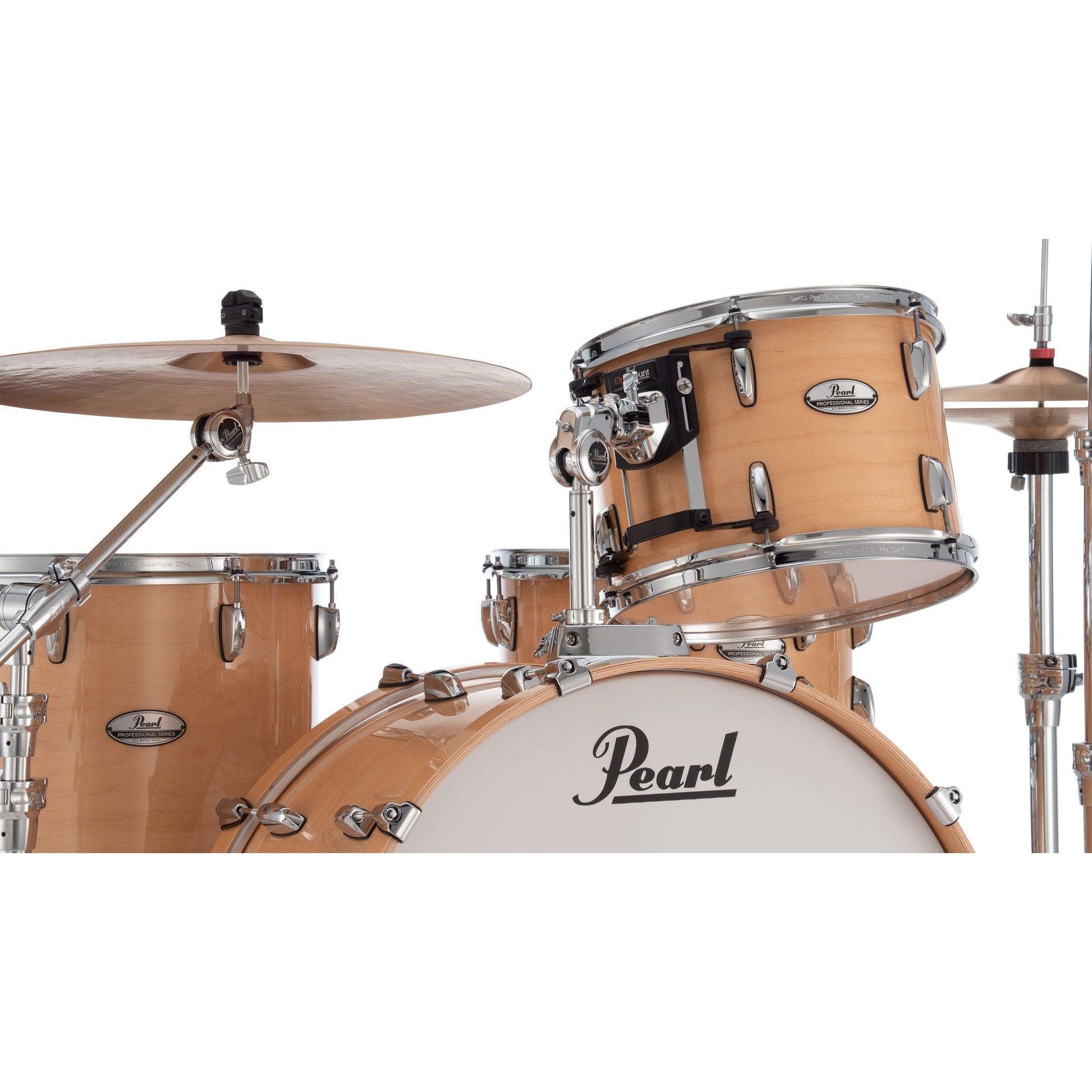 Pearl Professional 3-piece Maple Drum Set Shell Pack - 24" Bass Drum - Natural Maple - Image 6