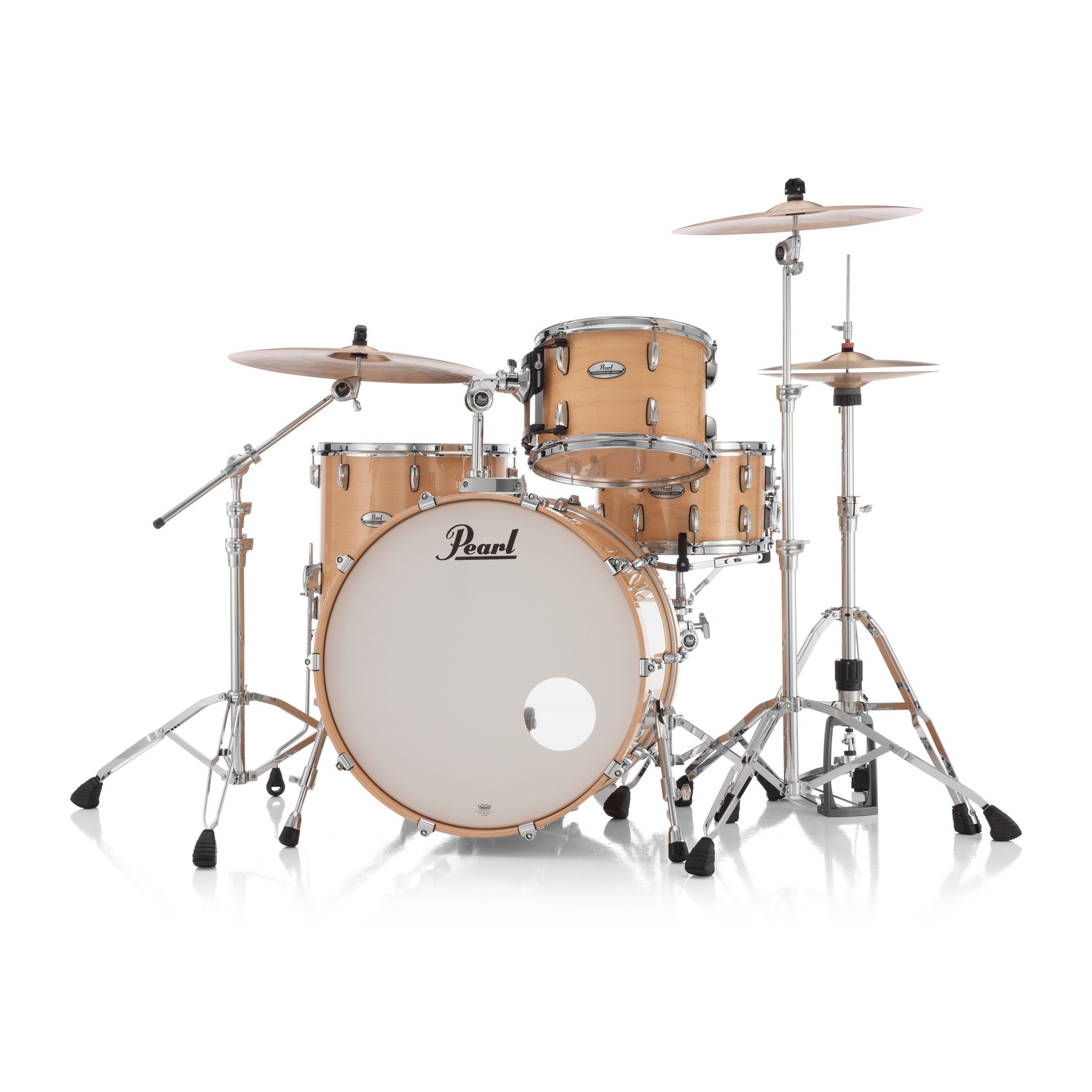 Pearl Professional 3-piece Maple Drum Set Shell Pack - 24" Bass Drum - Natural Maple - Image 7