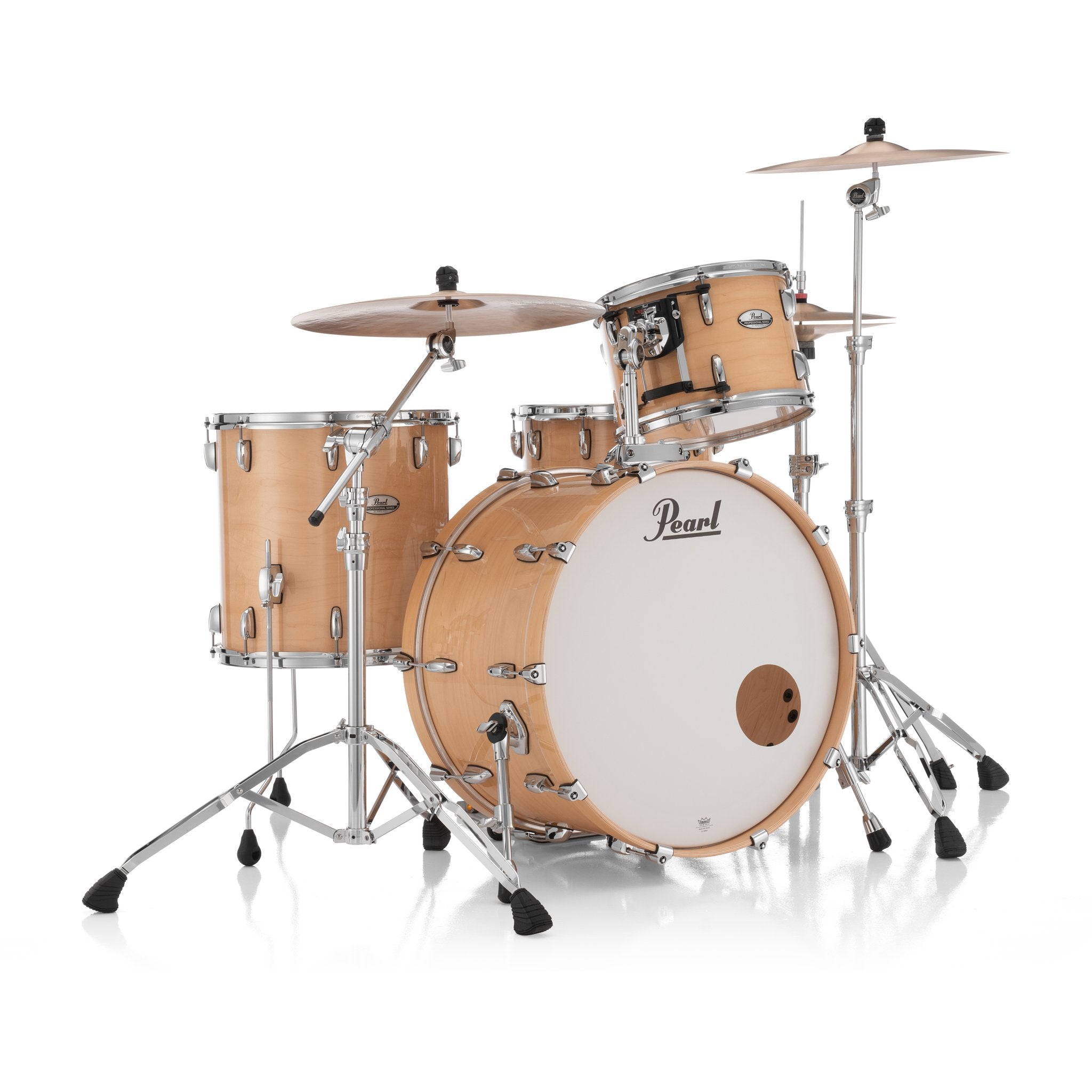 Pearl Professional 3-piece Maple Drum Set Shell Pack - 24" Bass Drum - Natural Maple - Image 1