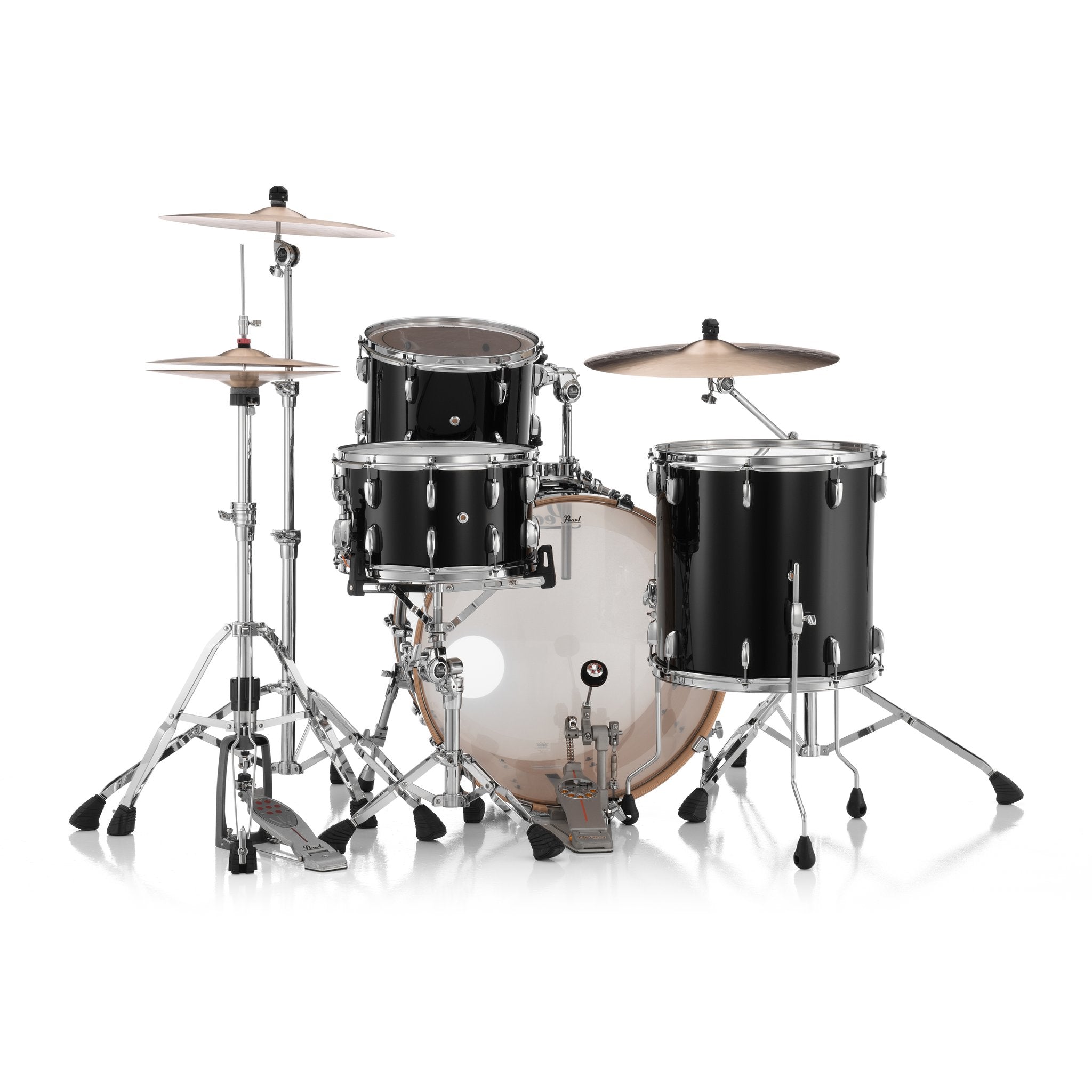 Pearl Professional 3-piece Maple Drum Set Shell Pack - 24" Bass Drum - Piano Black - Image 8