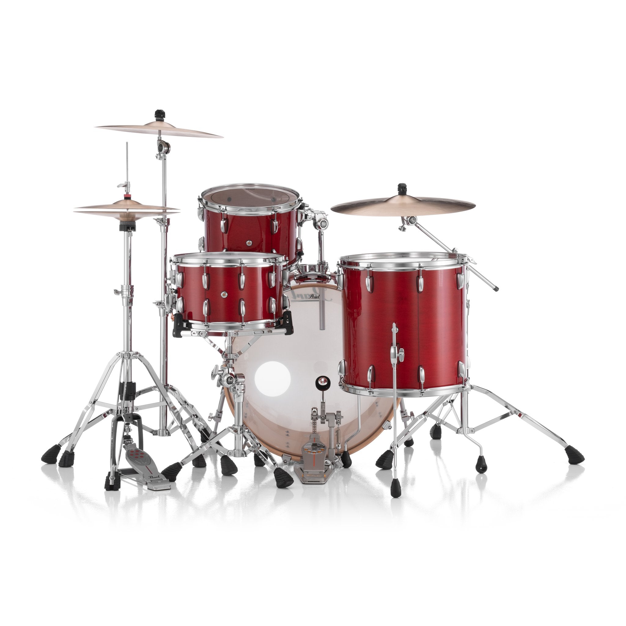 Pearl Professional 3-piece Maple Drum Set Shell Pack - 24" Bass Drum - Sequoia Red - Image 4