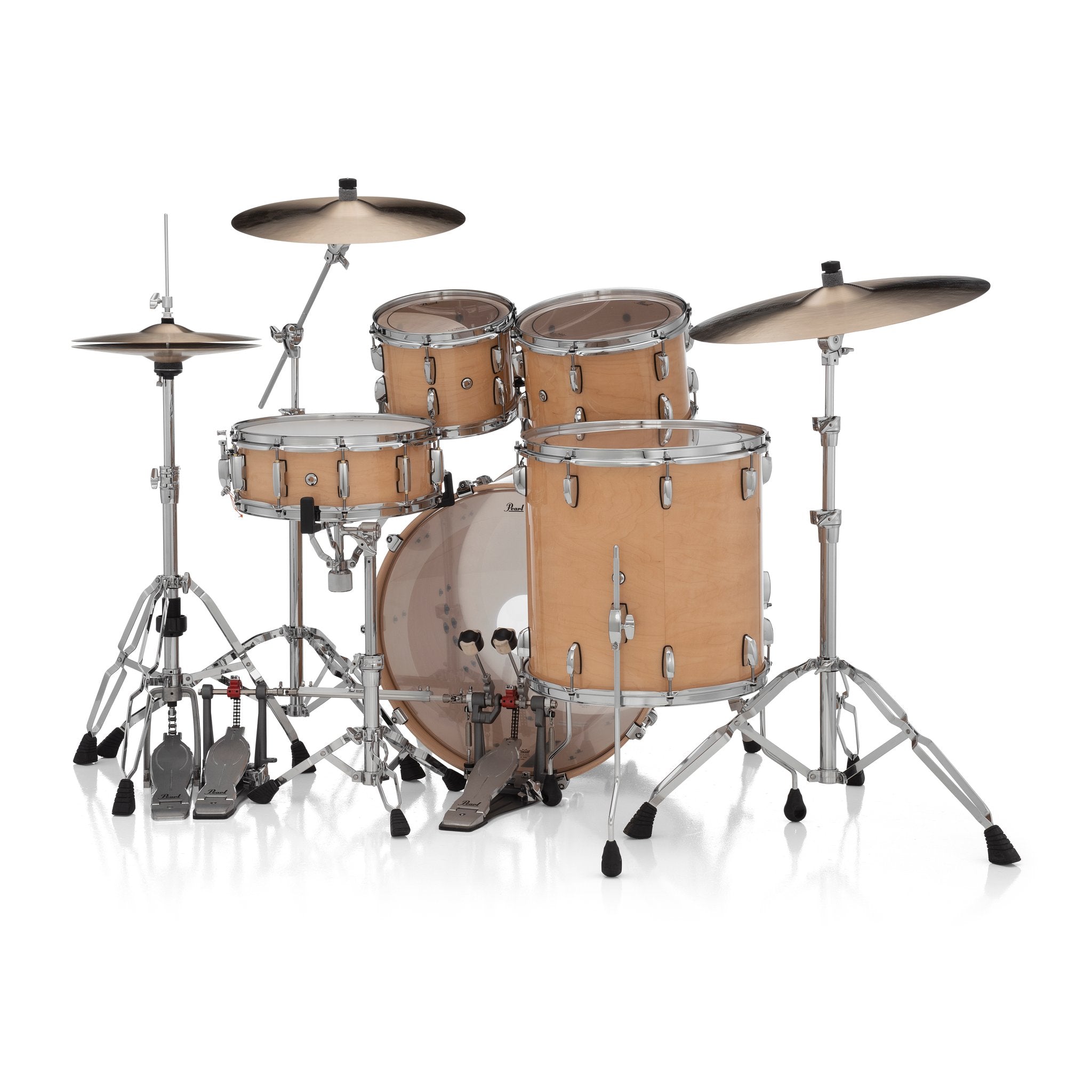 Pearl Professional 4-piece Maple Drum Set Shell Pack - 22" Bass Drum - Natural Maple - Image 6