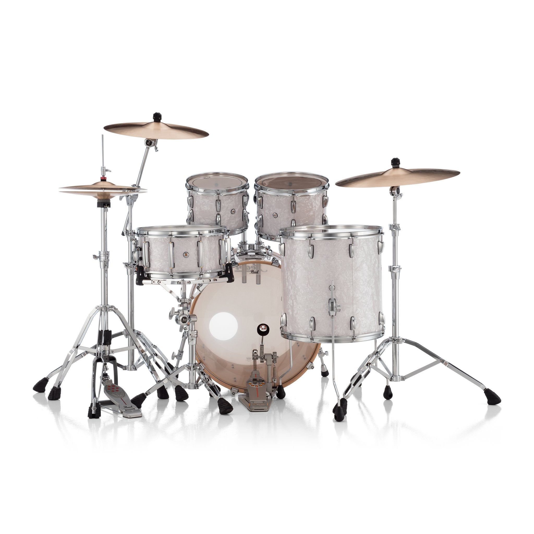 Pearl Professional 4-piece Maple Drum Set Shell Pack - 22" Bass Drum - White Marine Pearl - Image 4