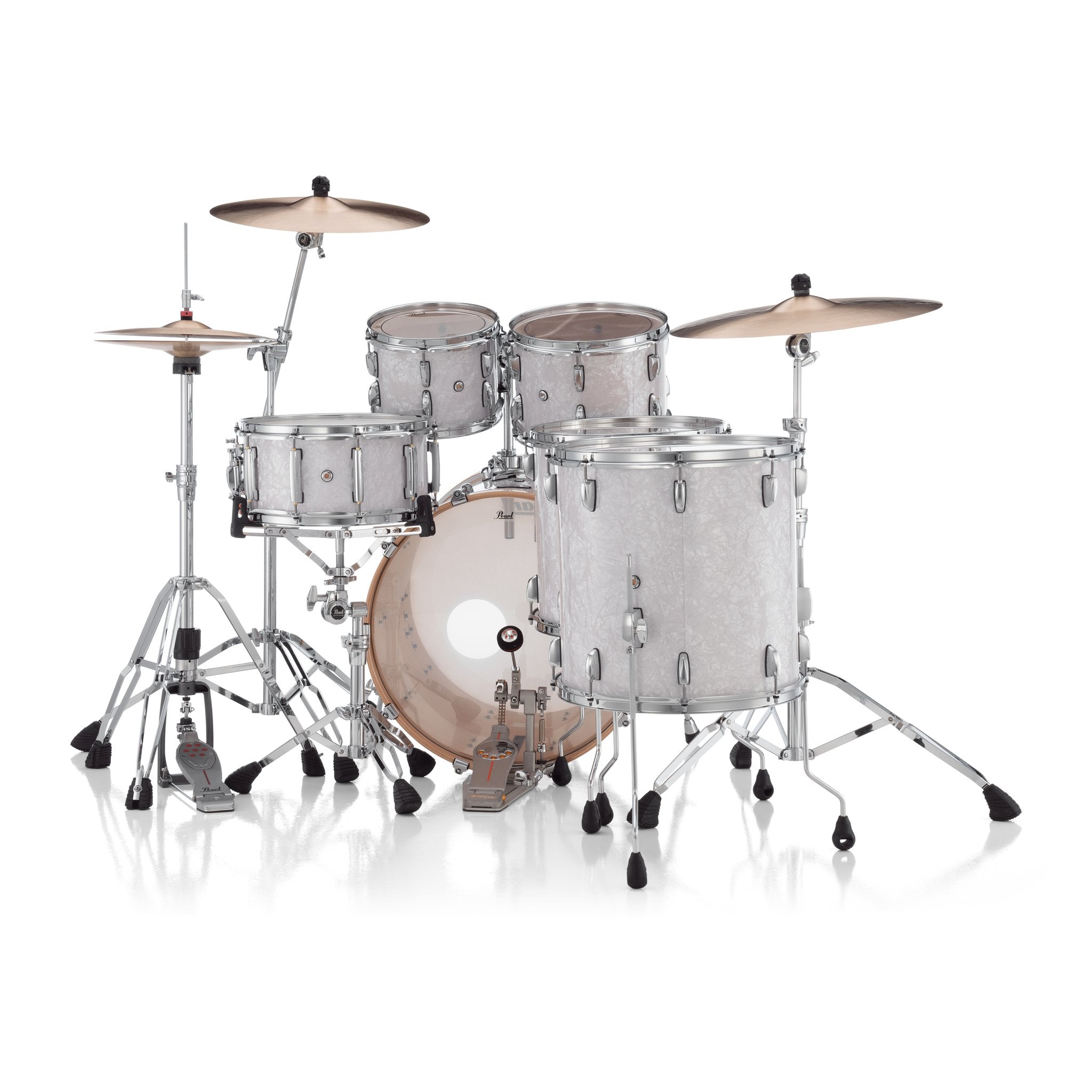 Pearl Professional 4-piece Maple Drum Set Shell Pack - 22" Bass Drum - White Marine Pearl - Image 6