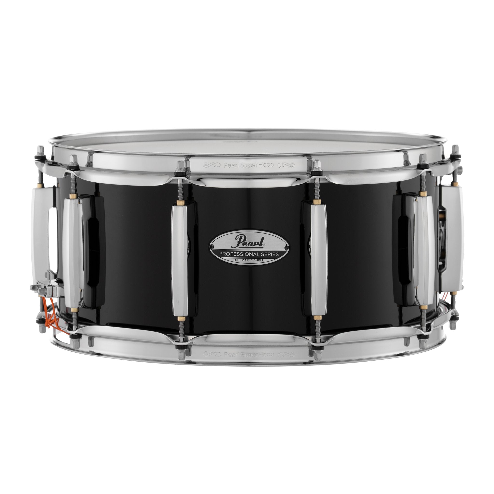 Pearl Professional Maple Snare Drum - 14" x 6.5" - Piano Black - Image 1