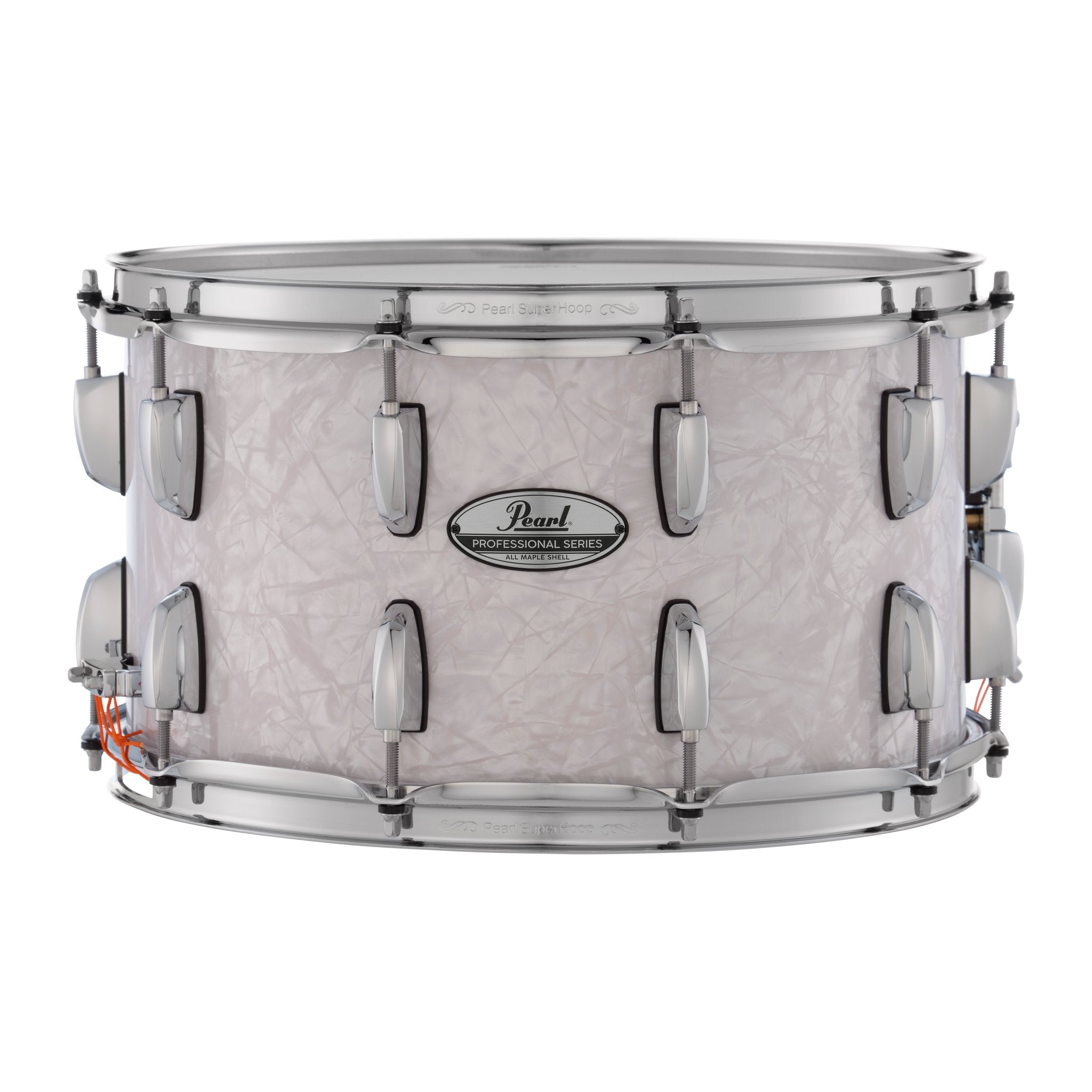 Pearl Professional Maple Snare Drum - 14" x 8" - White Marine Pearl - Image 1