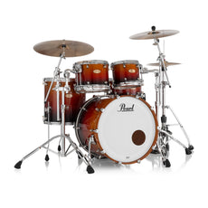 Pearl Reference One 4-piece Drum Set Shell Pack - 22" x 16" Bass Drum - 12mm Tom Mount - Cherry Amber Fade - Image 1